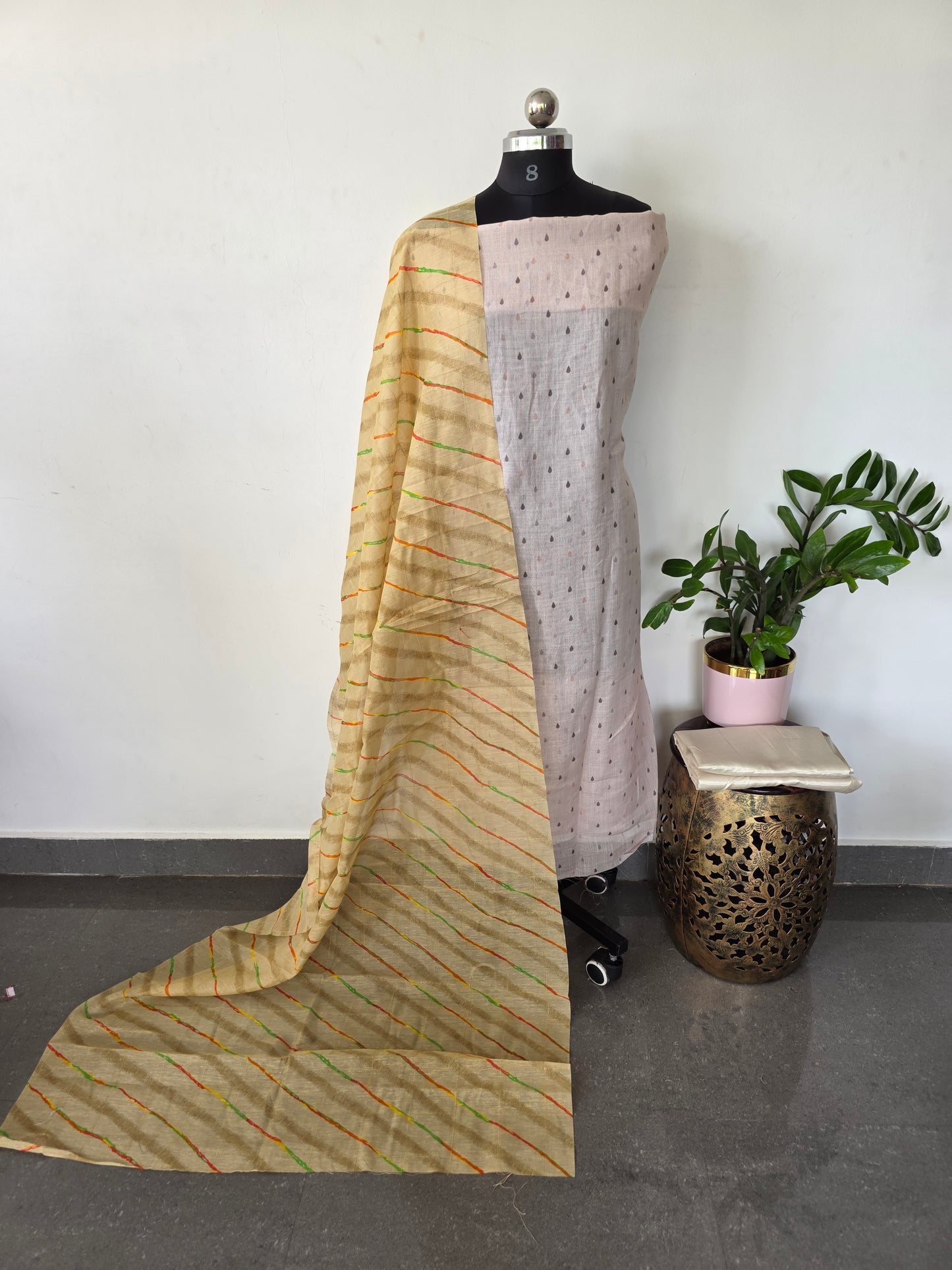 Fancy linen cotton set - CLA444