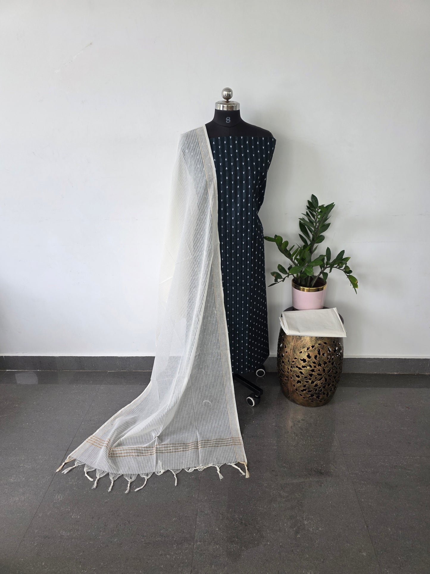 Pure handloom cotton set  - WH37