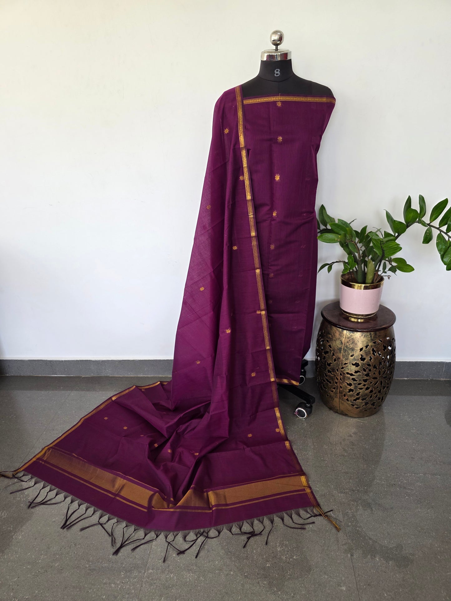 Semi Maheshwari silk salwar set - SM58
