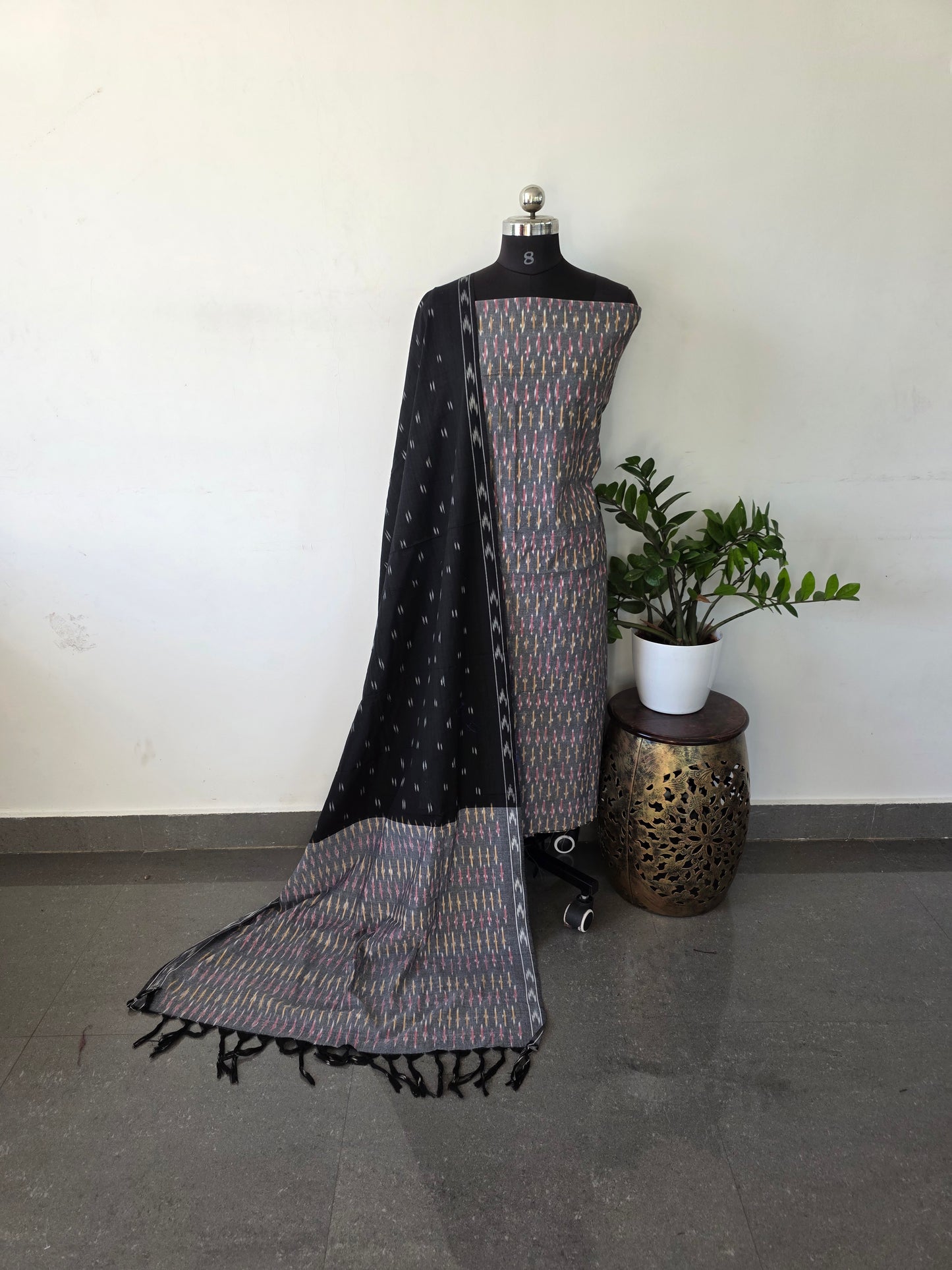 Pochampally ikkat cotton set - Pic4