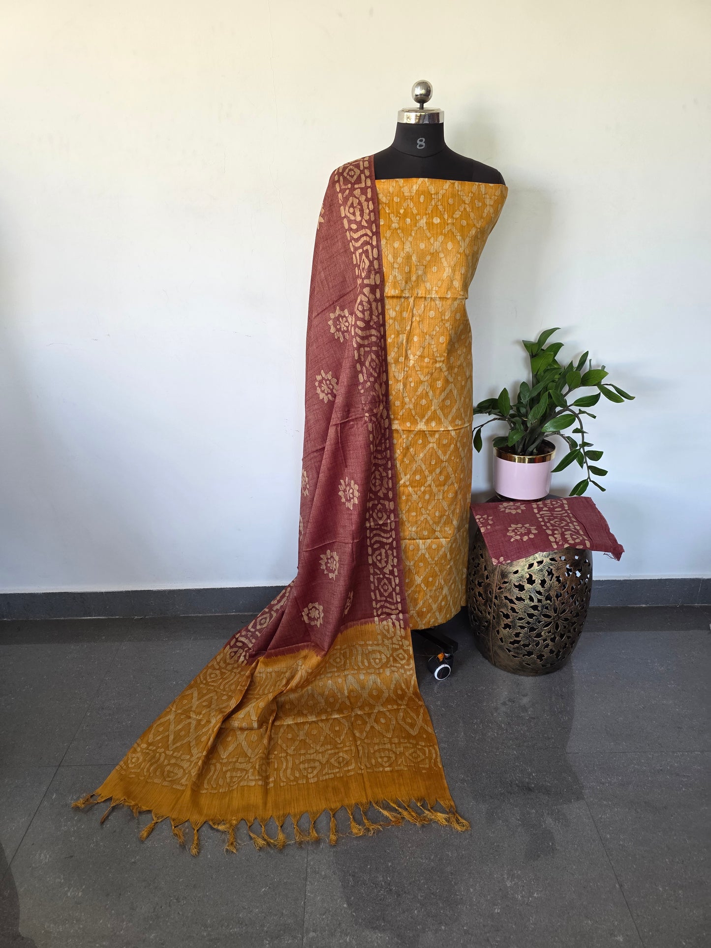 Bhagalpuri batik salwar set - BA186