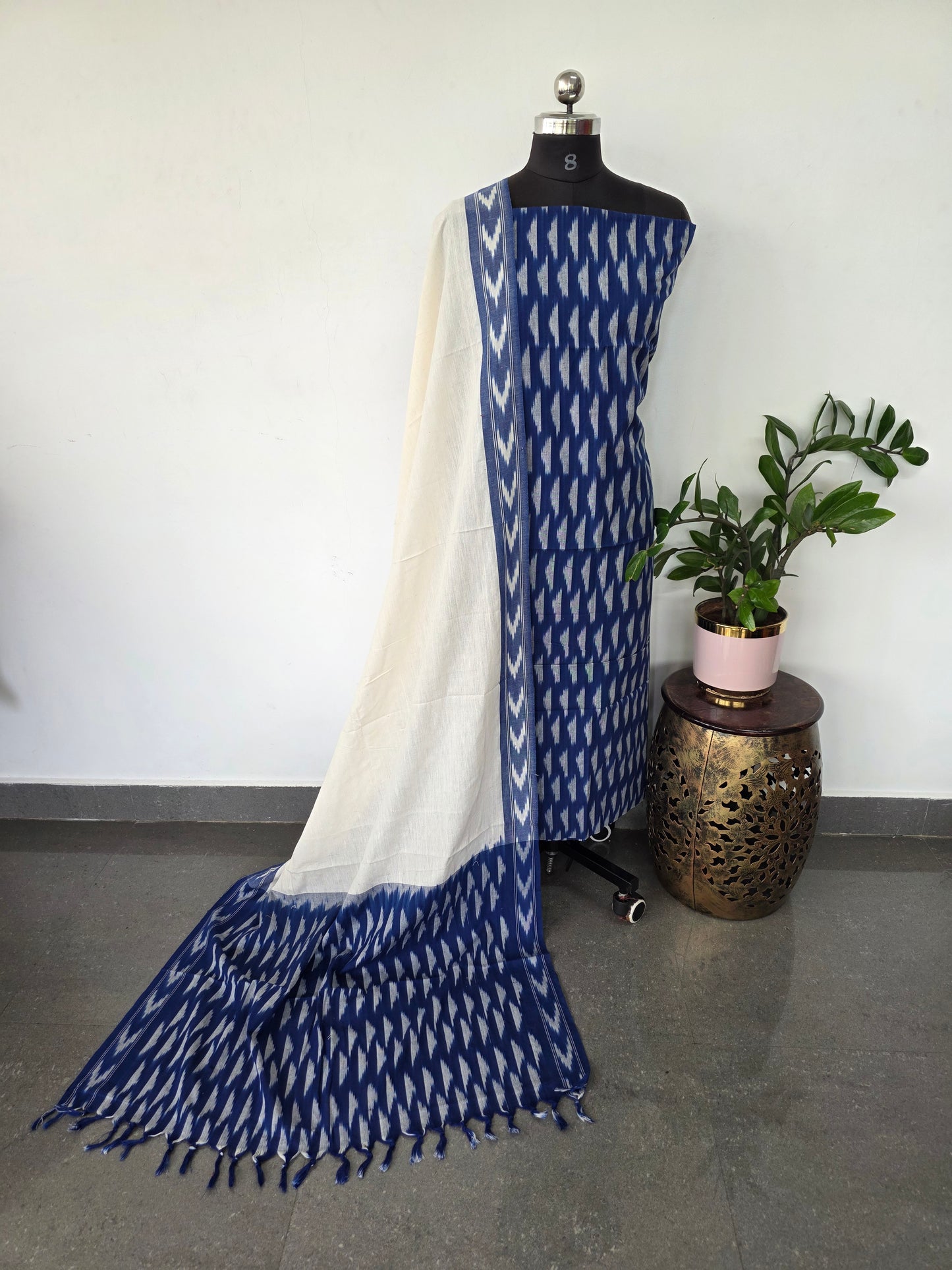 Pochampally ikkat cotton set - KK176