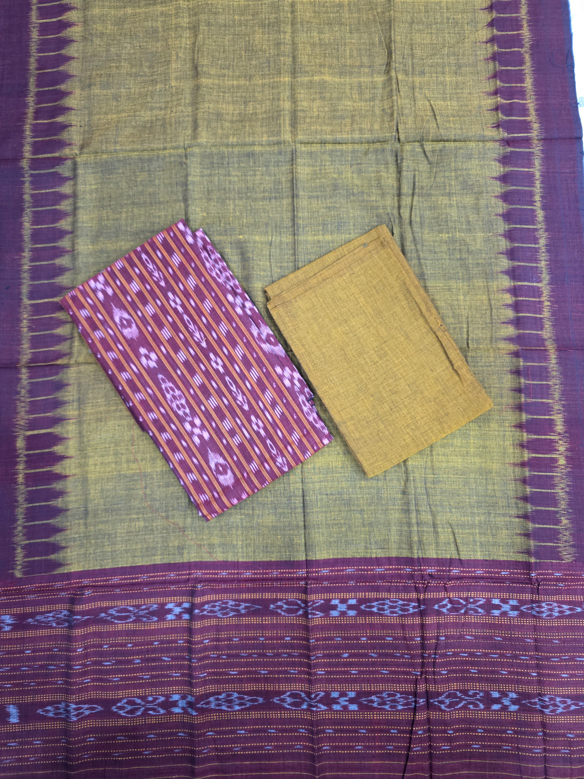 Sambalpuri ikkat cotton (3pc) salwar set -WW687