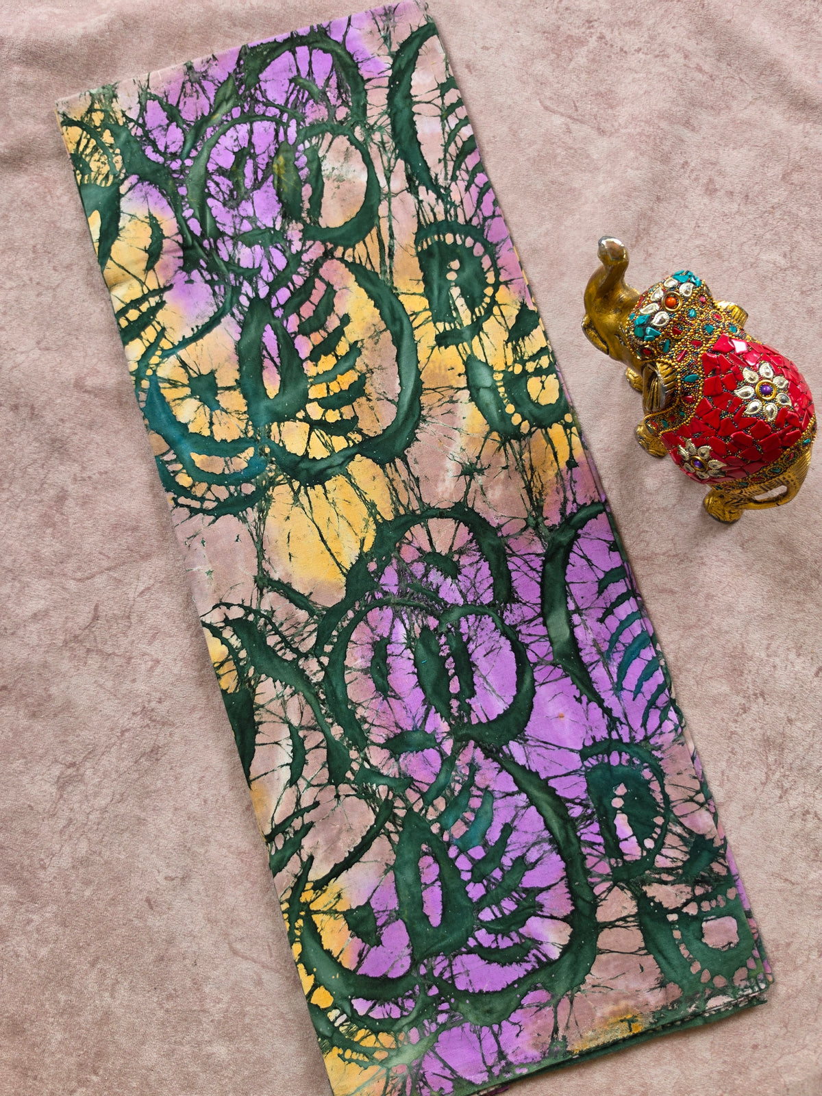 Handcrafted batik cotton running material -HB134