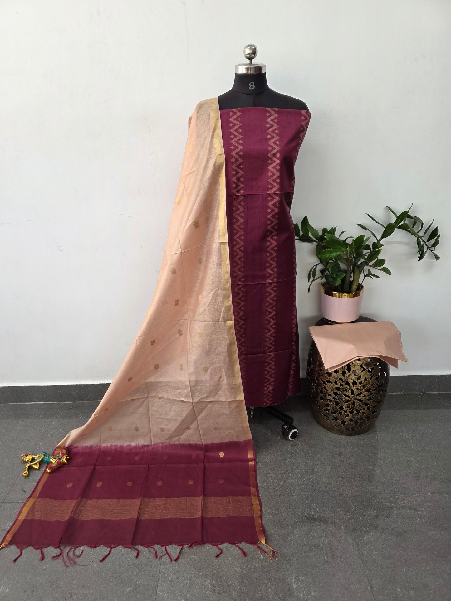 Bhagalpuri katan viscose silk set - BA561