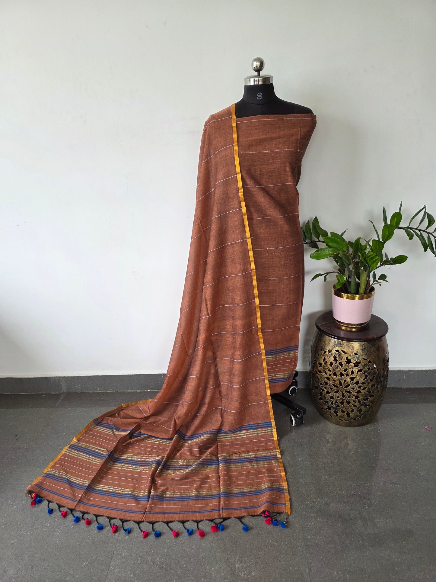 Premium mul khadi sequence work set - MUL274
