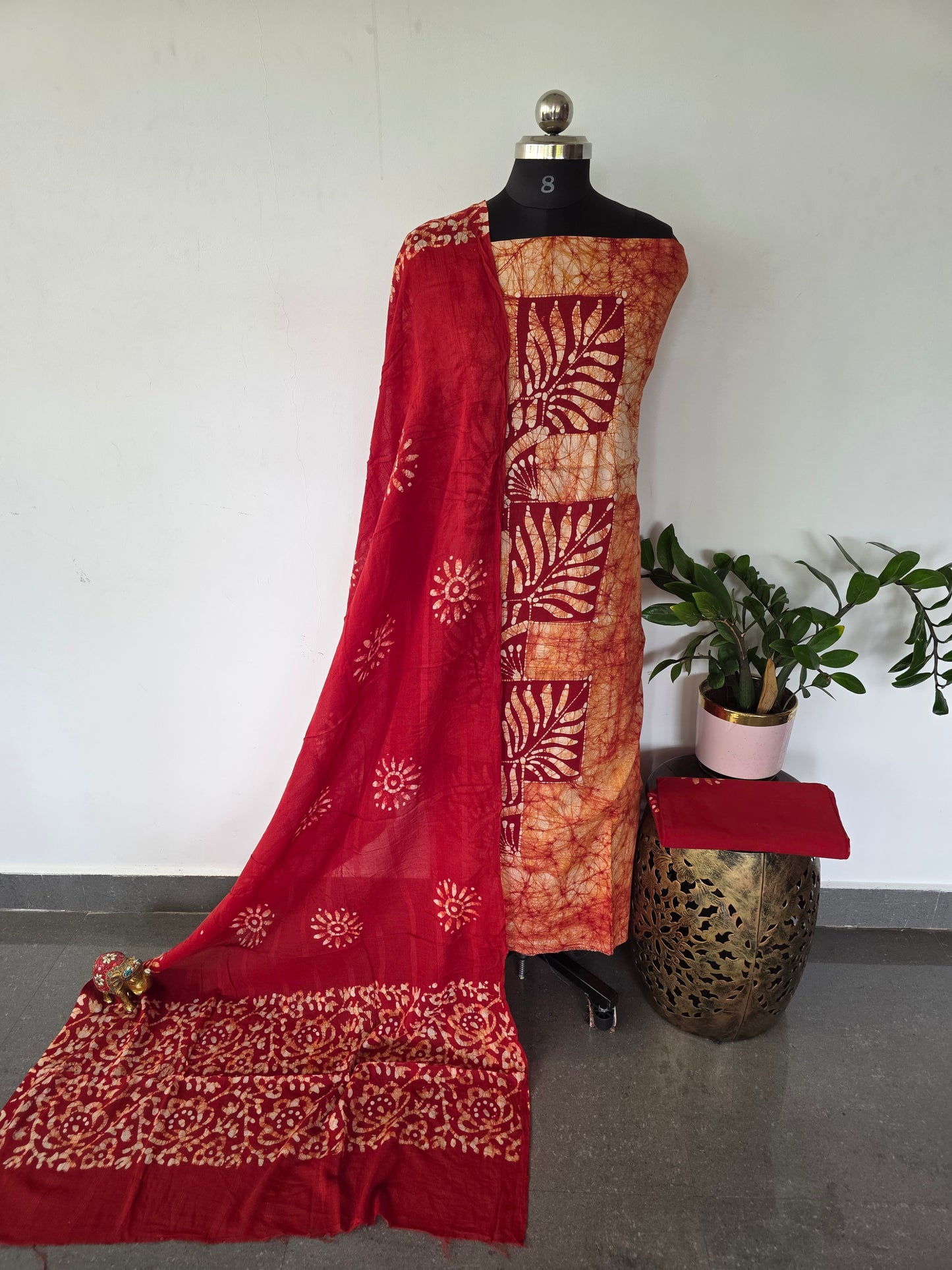 Handcrafted Batik cotton salwar set -BS28