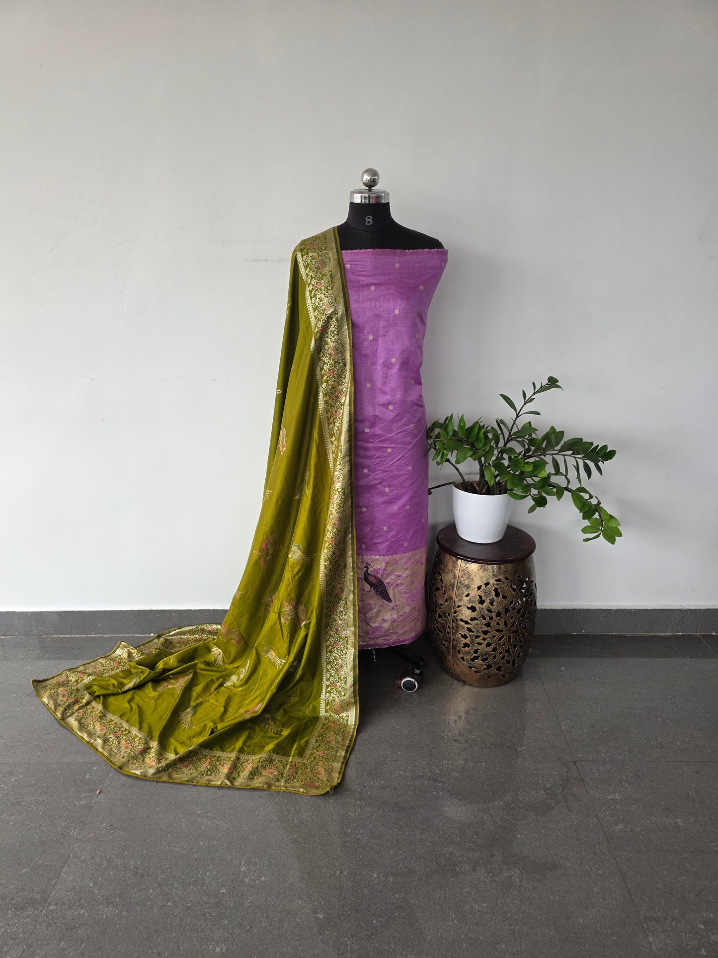Fancy paithani silk set - UB7