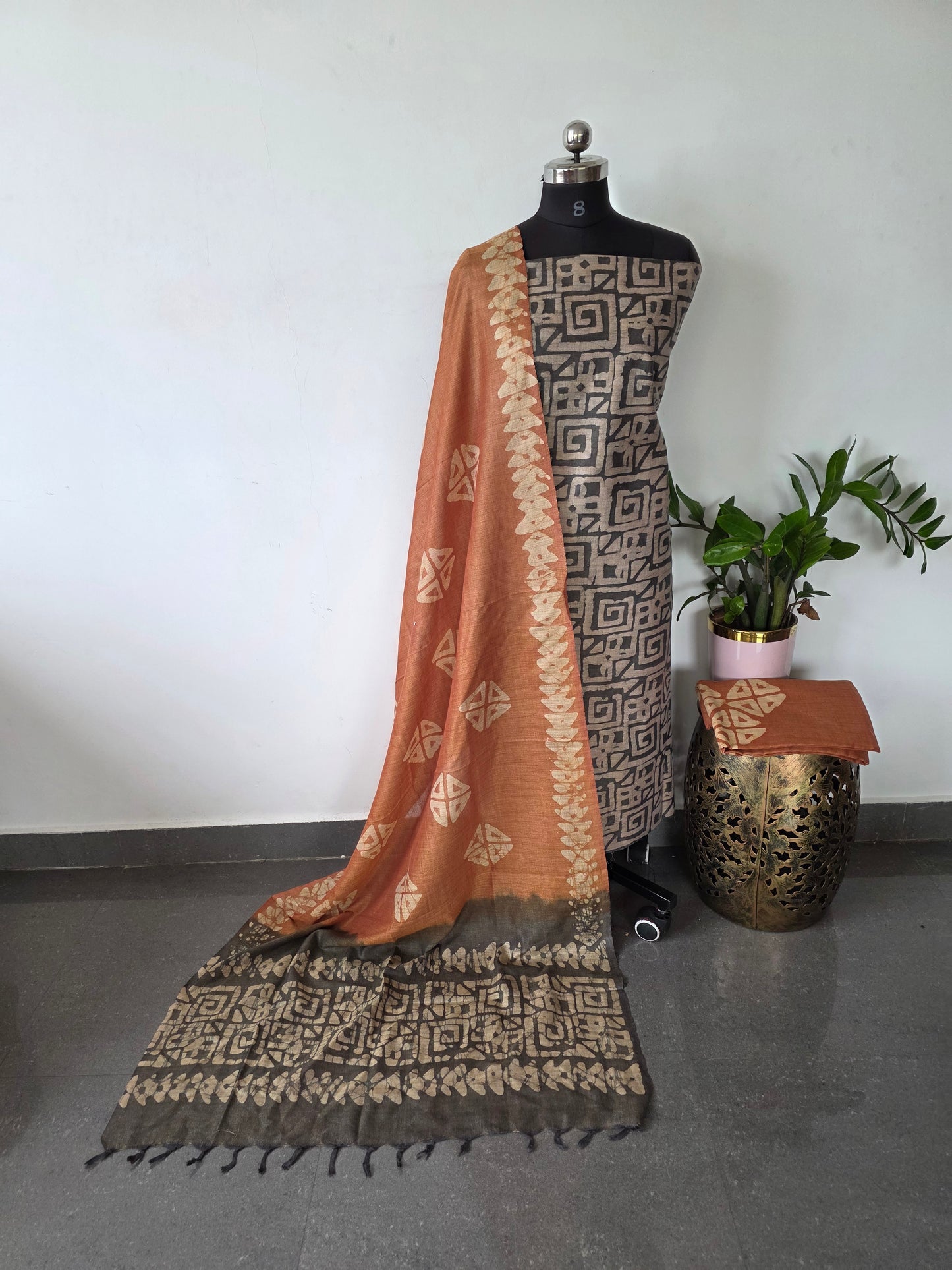 Bhagalpuri batik salwar set - BA319