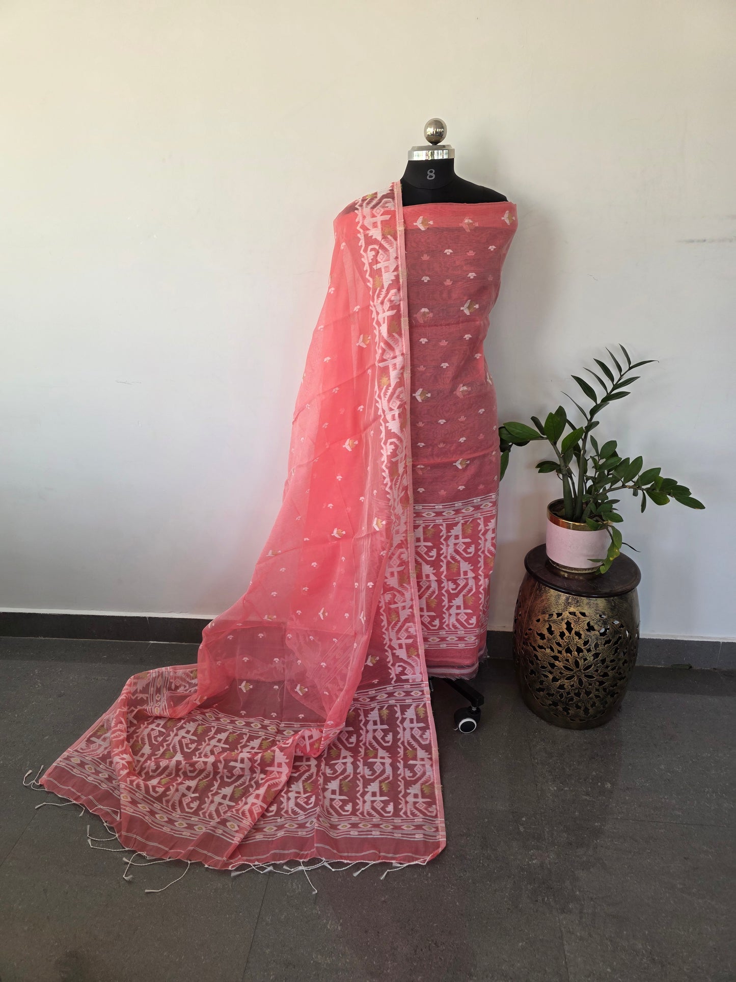 Jamdhani silk cotton set - FQ4