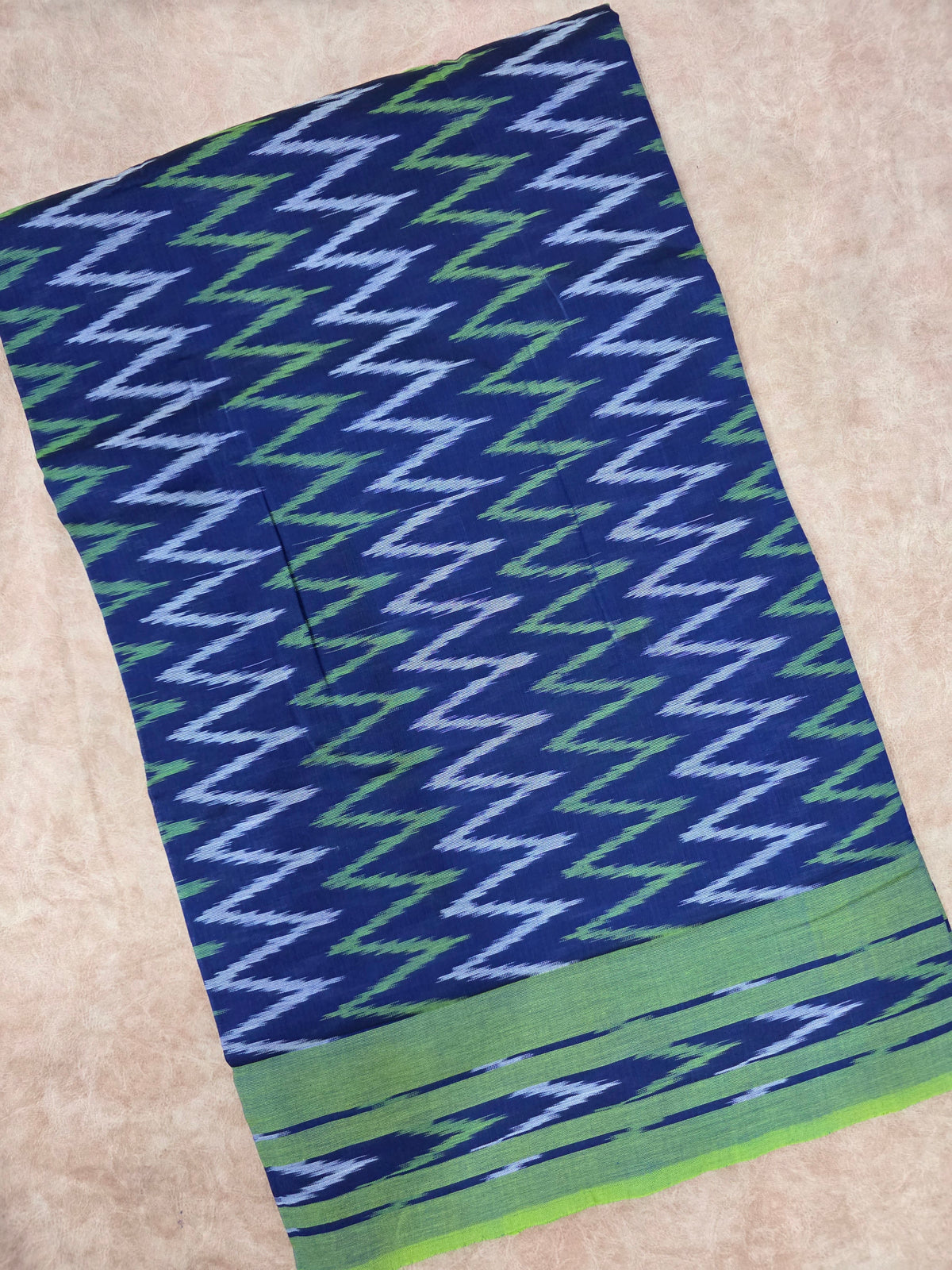 Mercerised warp ikkat saree - WW219