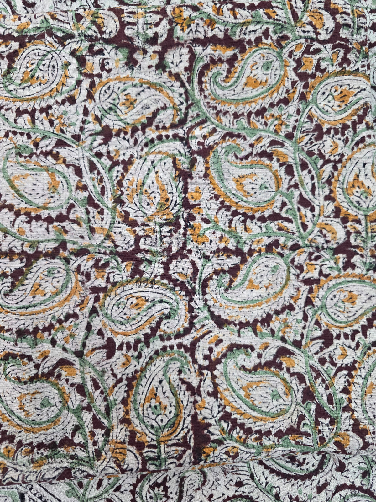 Handblock pure kalamkari cotton set (2 pc set) - AK519