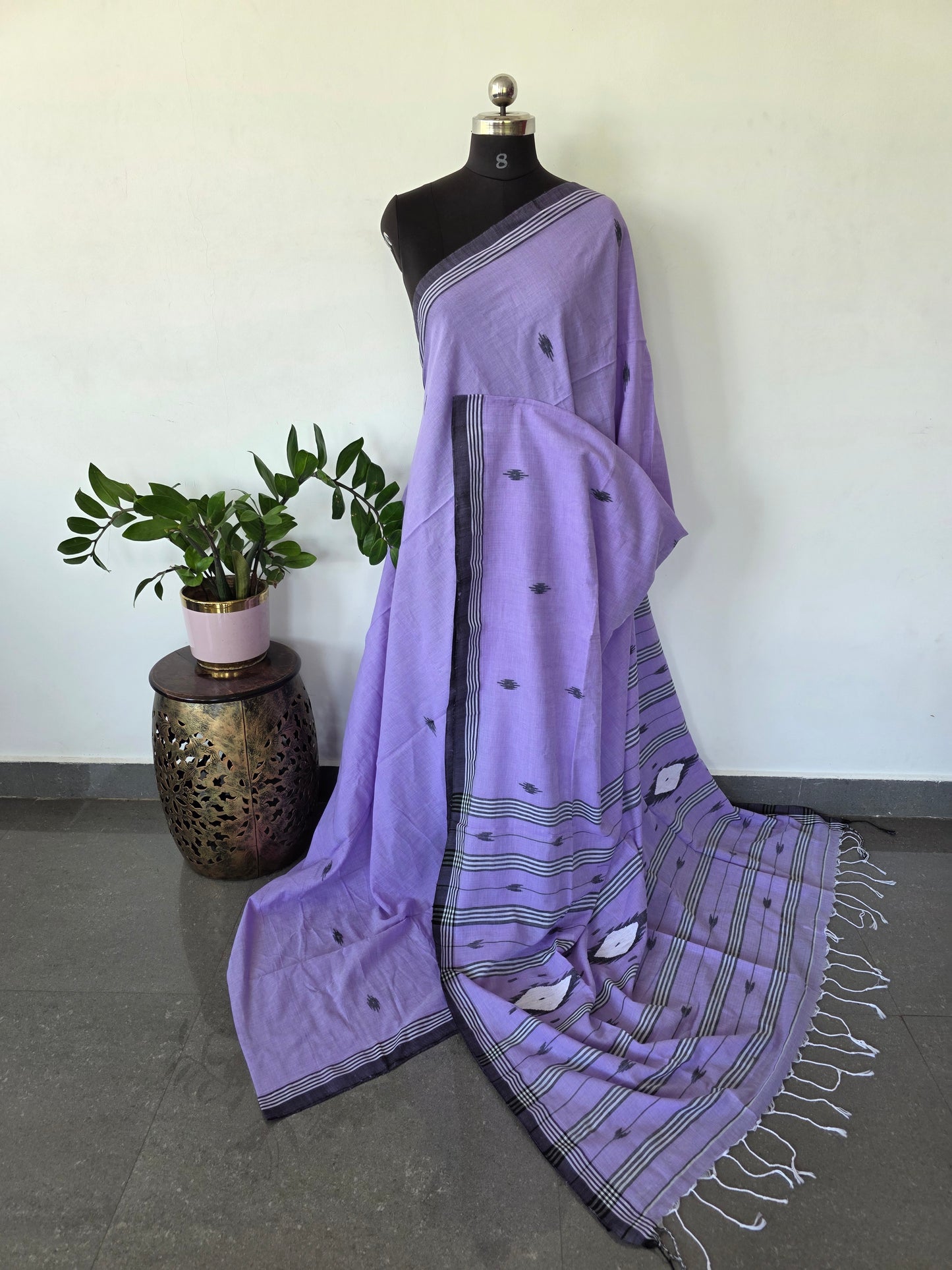 Malai cotton West Bengal saree - BB615