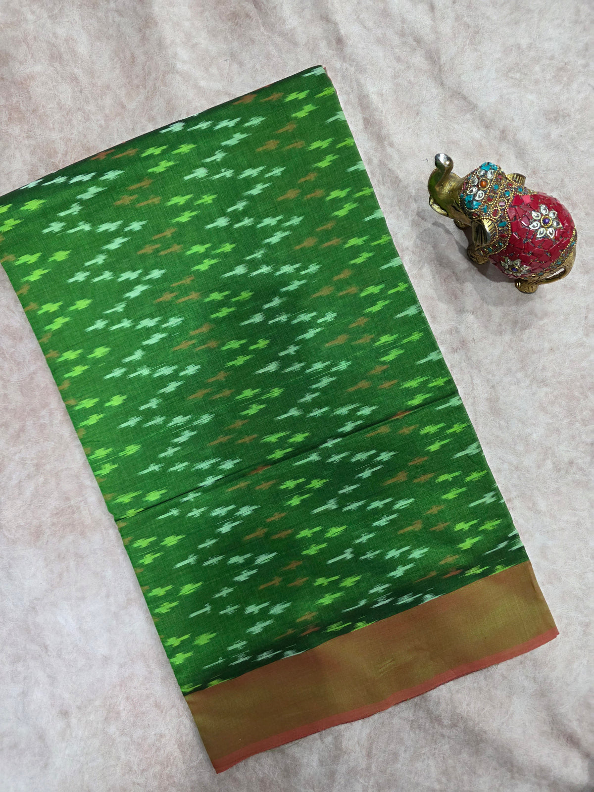 Mercerised warp ikkat saree - WW204