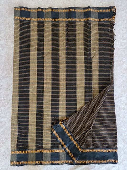 Mercerised checked narayanapet saree - NA206