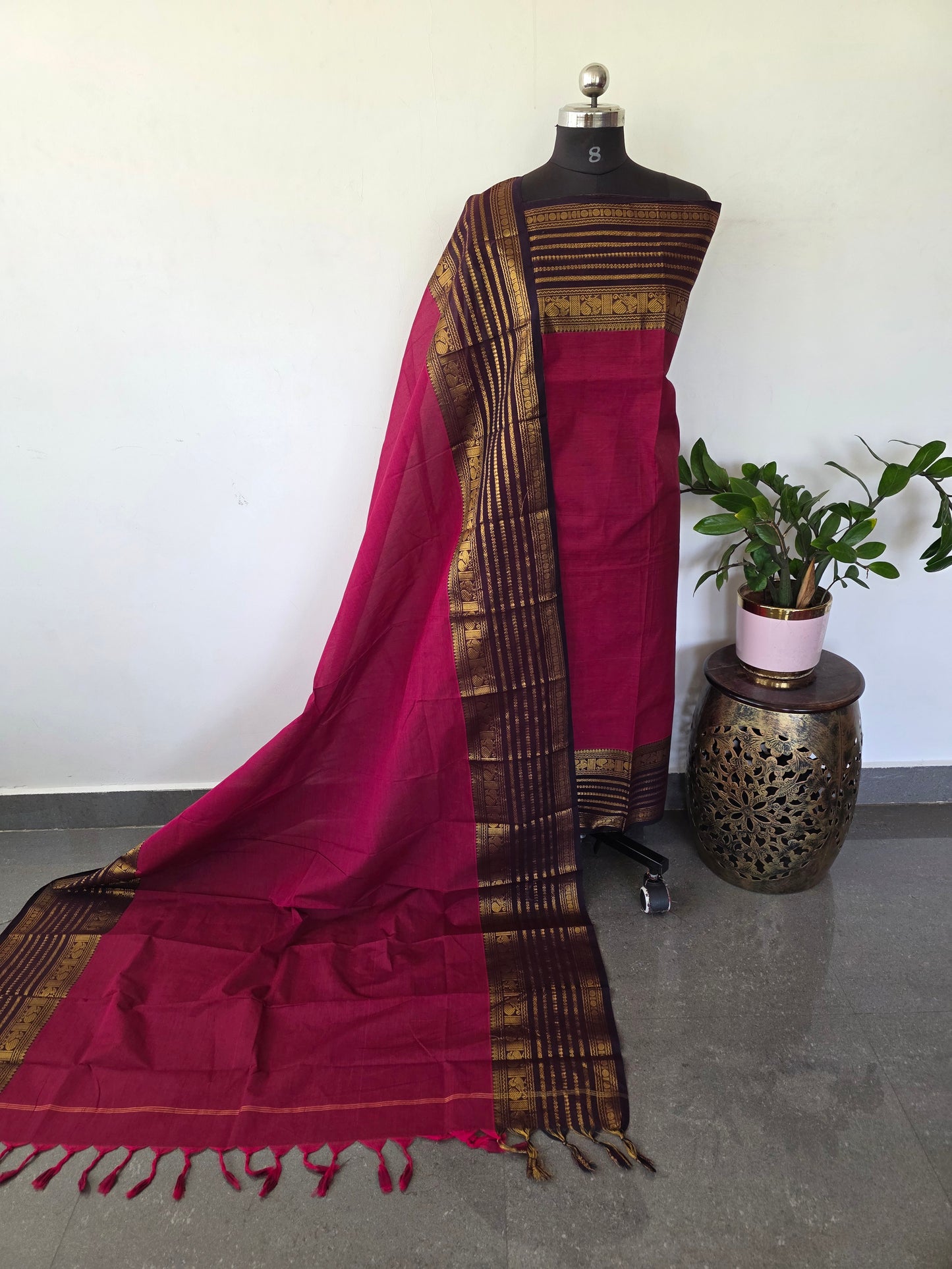 Premium chettinadu cotton salwar set -Ck233