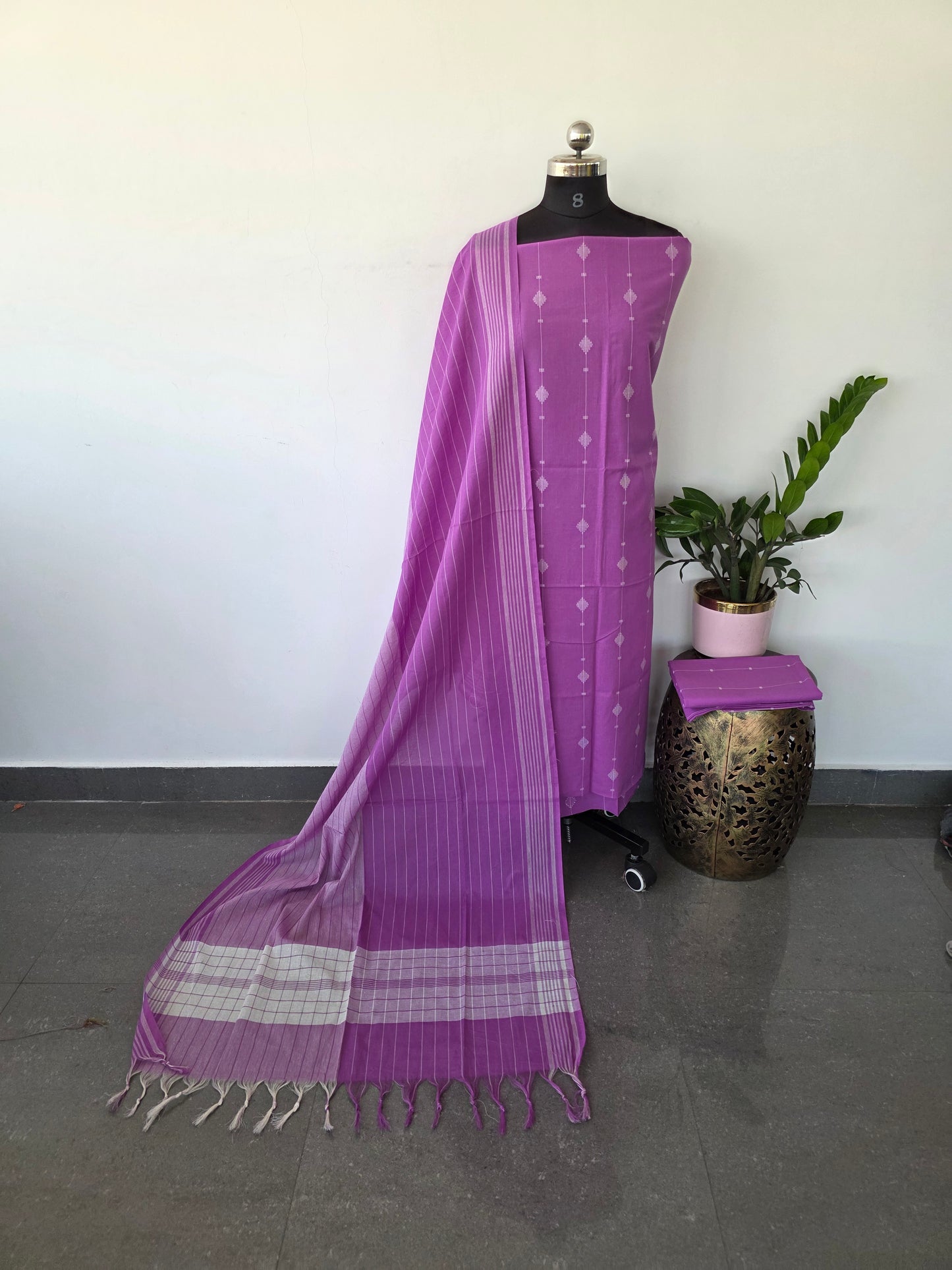 Prewashed Pure handloom south cotton set -HJ10
