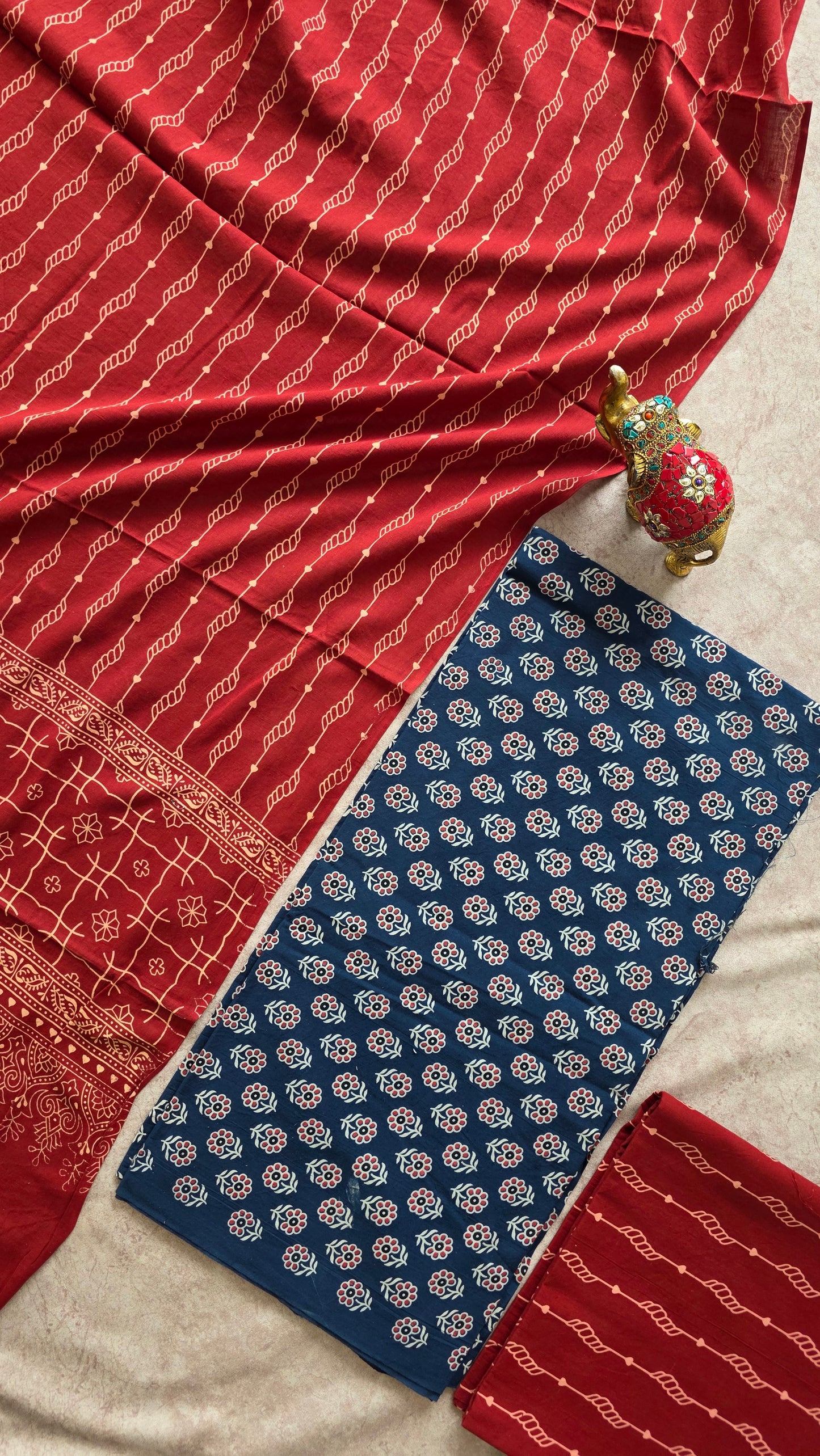 Heavy Ajrakh cotton set - VC78