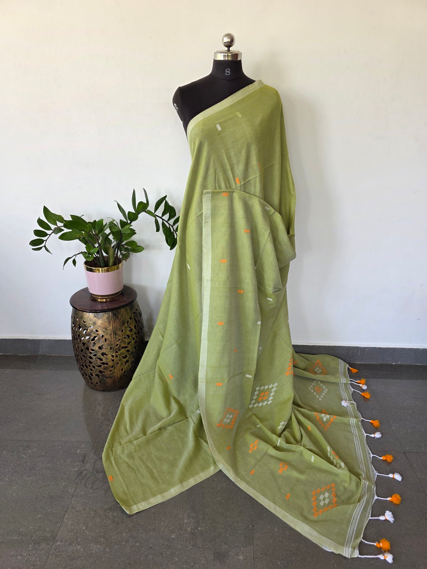 Malai cotton West Bengal saree - BB617