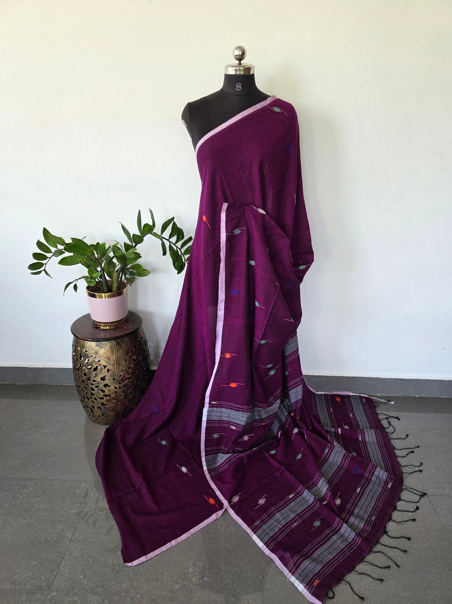 Malai cotton West Bengal saree - BB624
