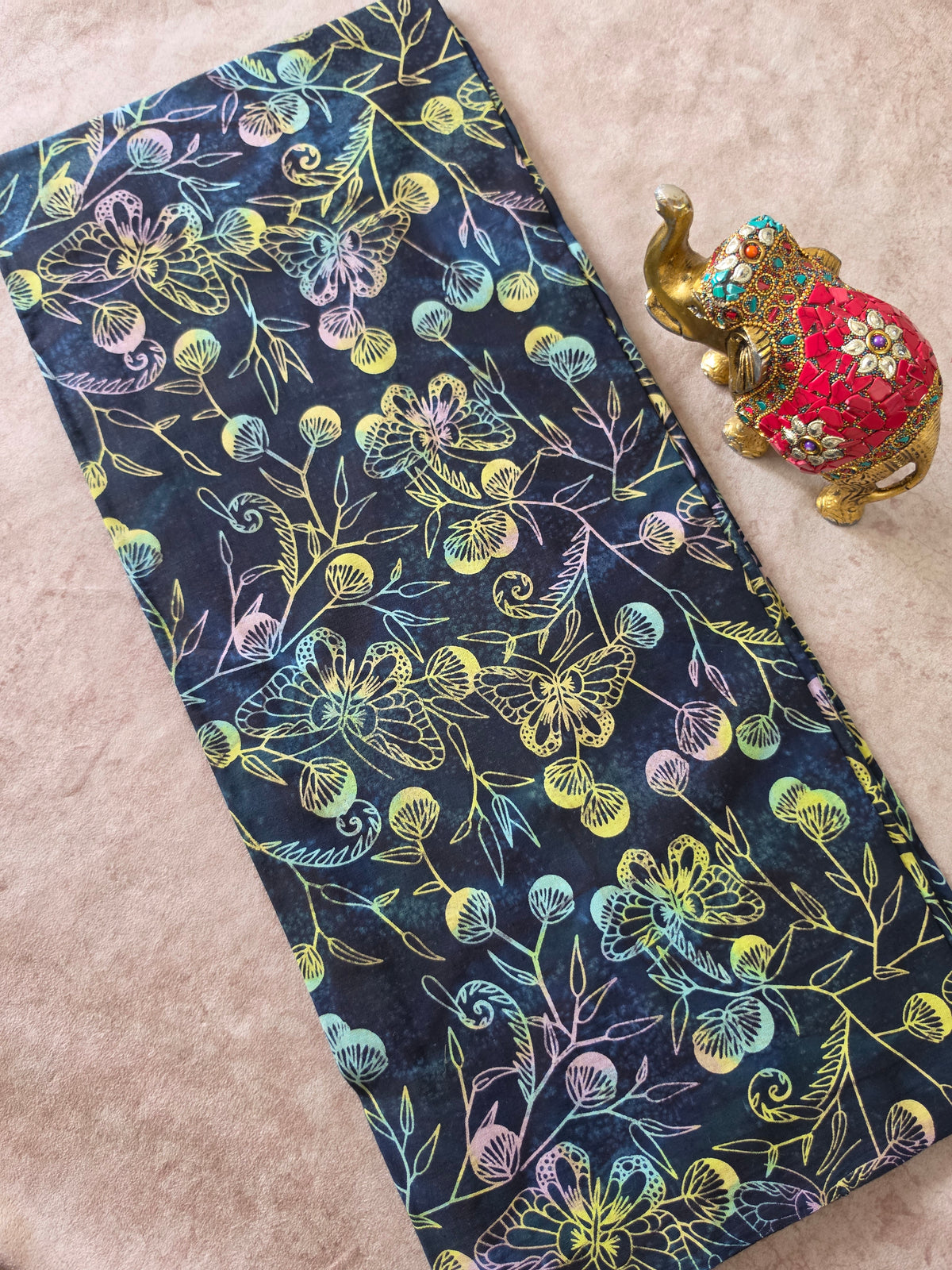 Handcrafted batik cotton running material -HB173