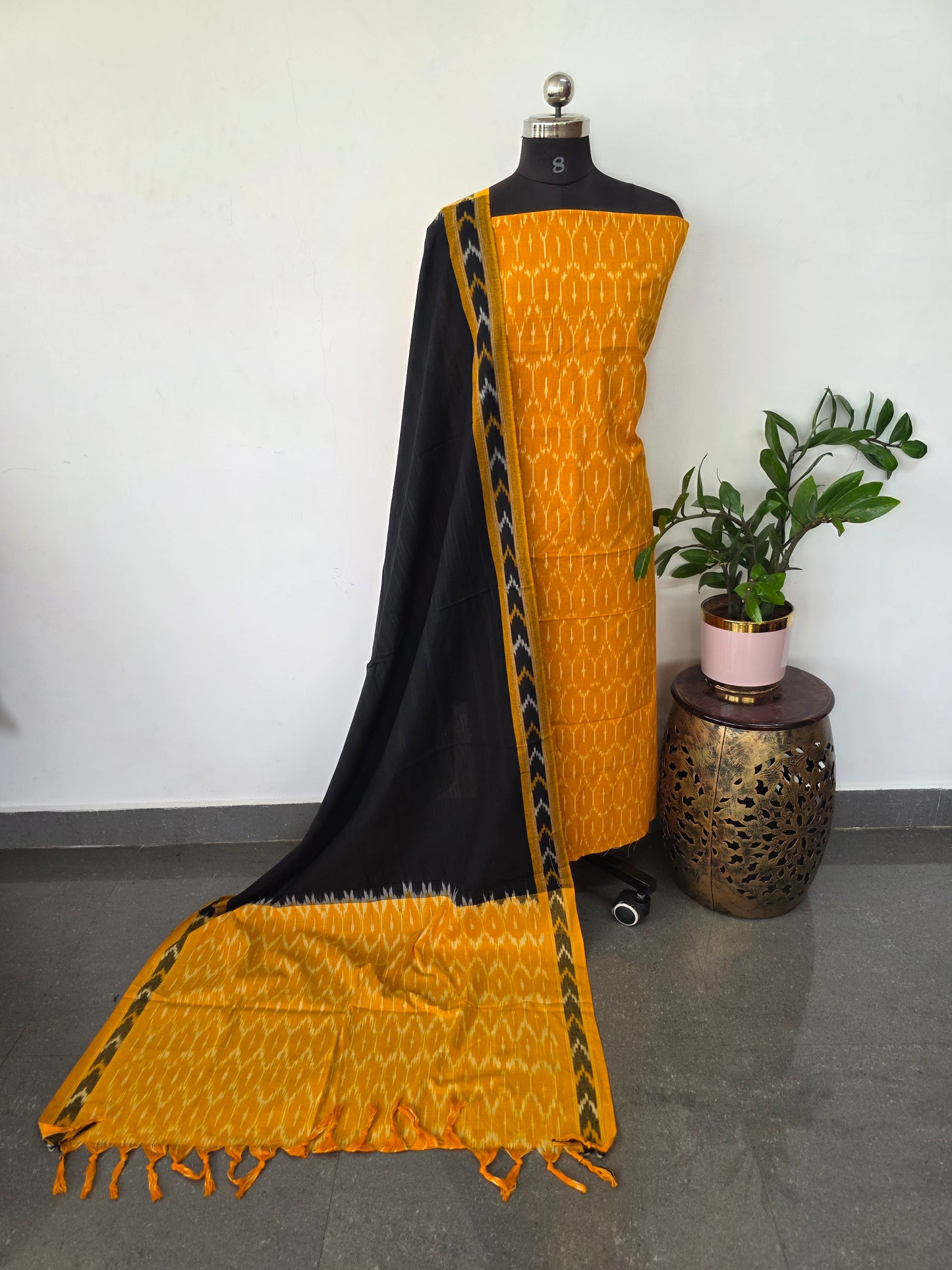 Pochampally ikkat cotton set - KK164