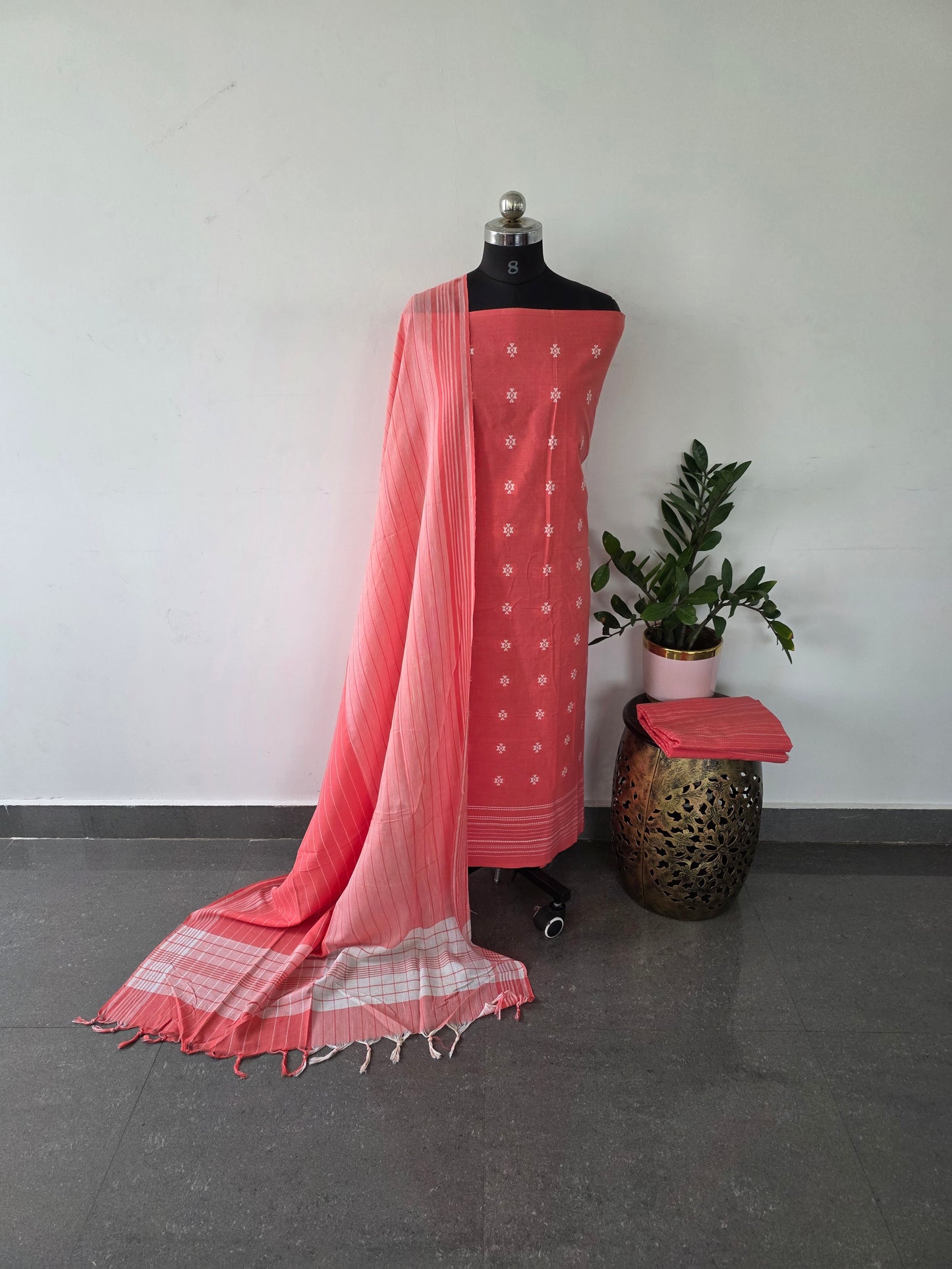 Mul handloom cotton set  - MA7