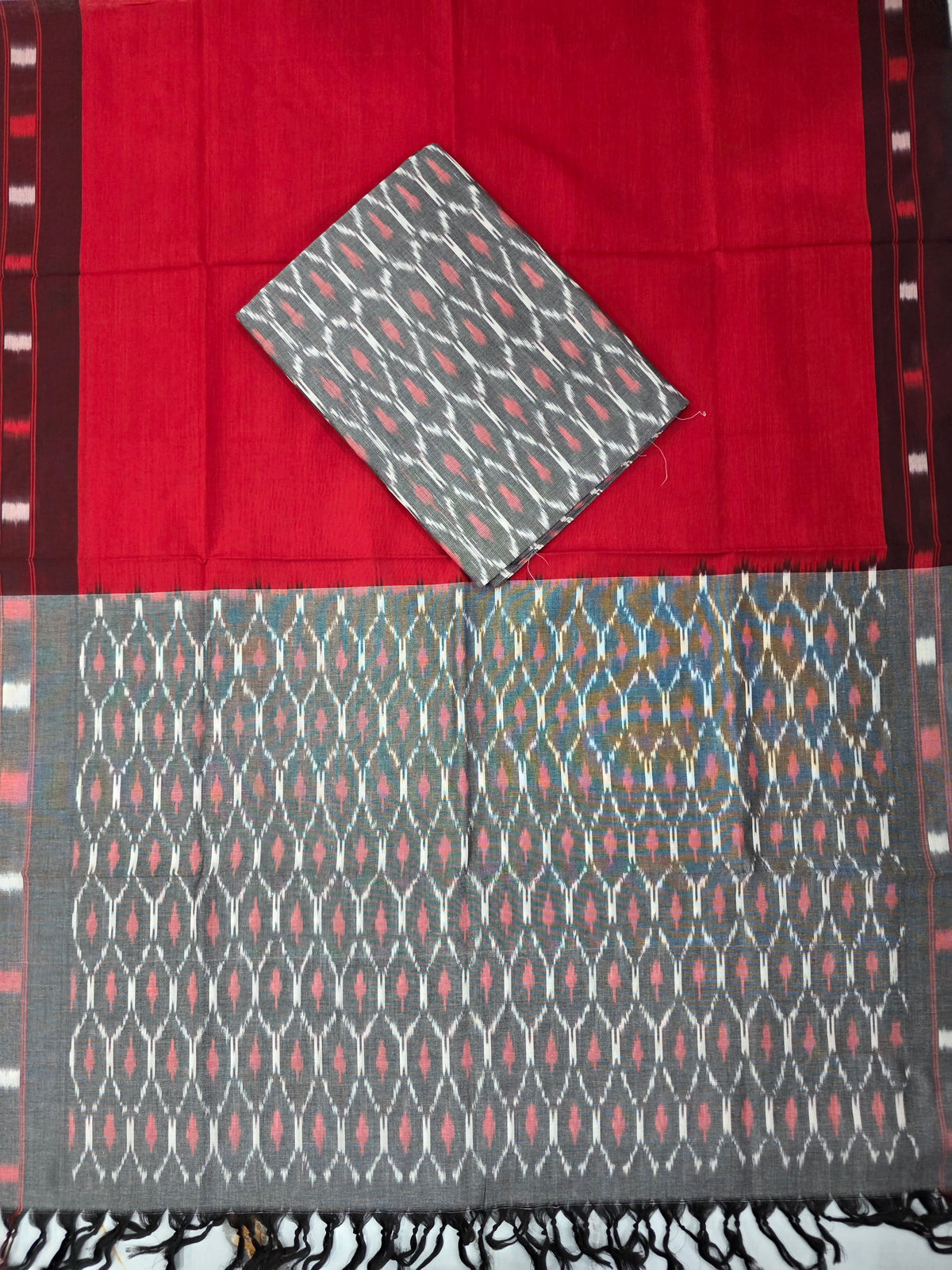 Mercerised Gas warp ikkat set -WW787