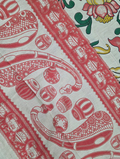 Pure Kalamkari Cotton Salwar Set (2.5 Metres) - Ak347