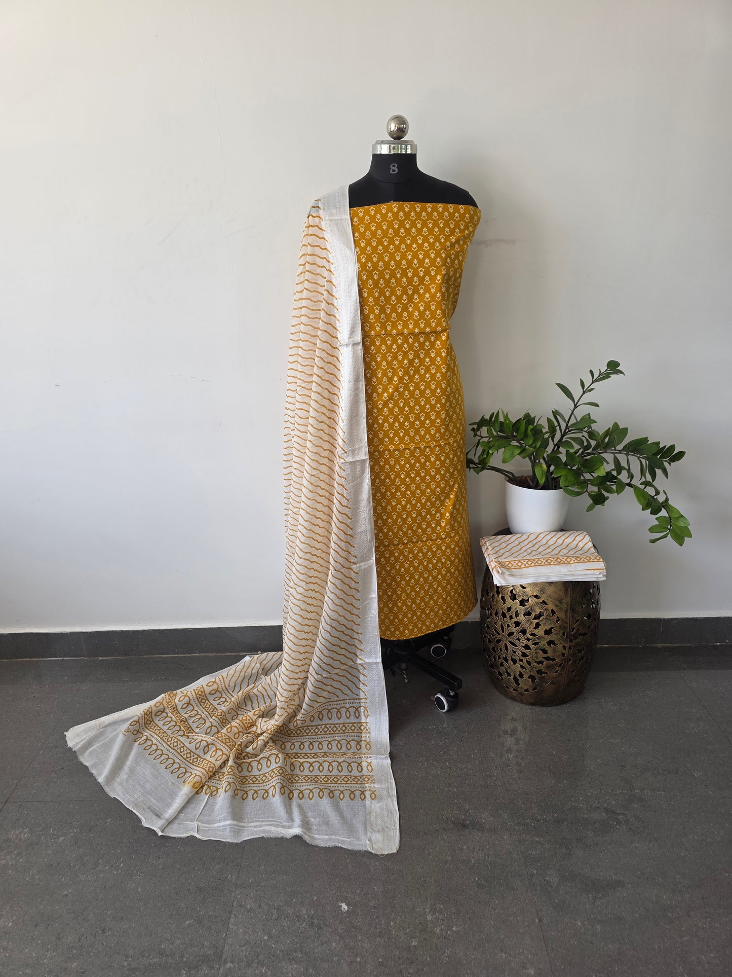 Heavy ajrakh cotton set -6