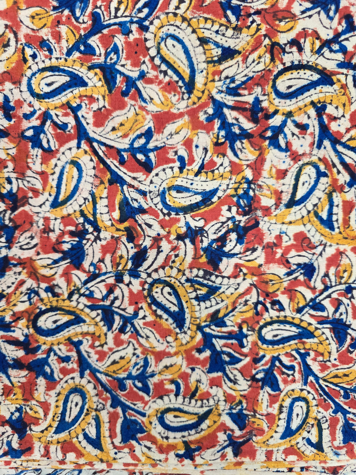 Handblock pure kalamkari cotton set (2 pc set) - AK524