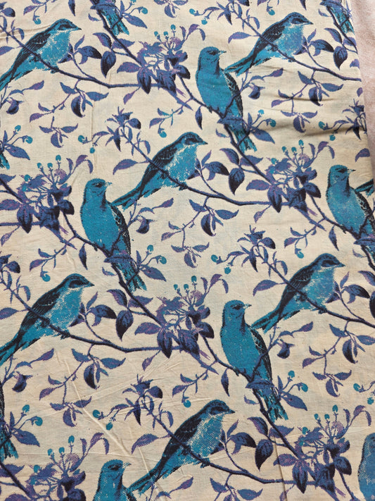 Pure kalamkari cotton running material (0.5 meter)- KM54