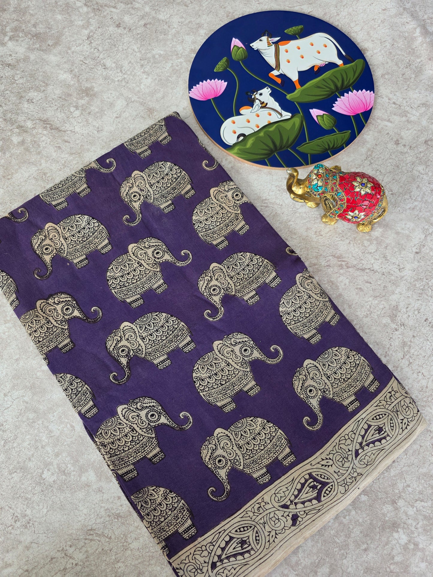 Pure kalamkari cotton saree  - KS6