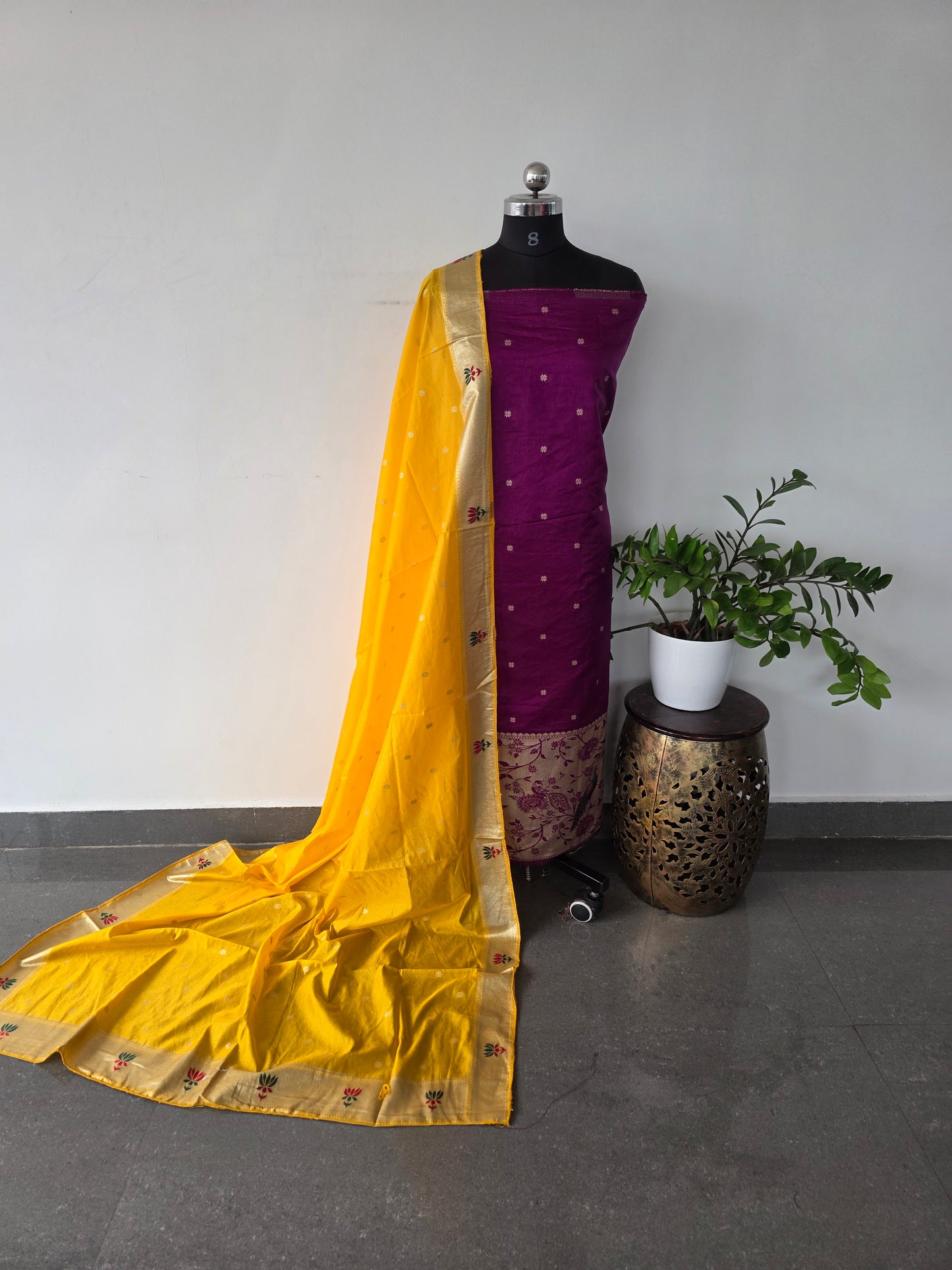 Fancy paithani silk set - UB14