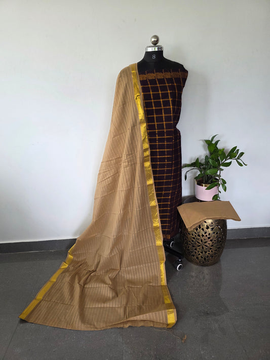 Madurai Sungudi Pavithram checks salwar set - MS78