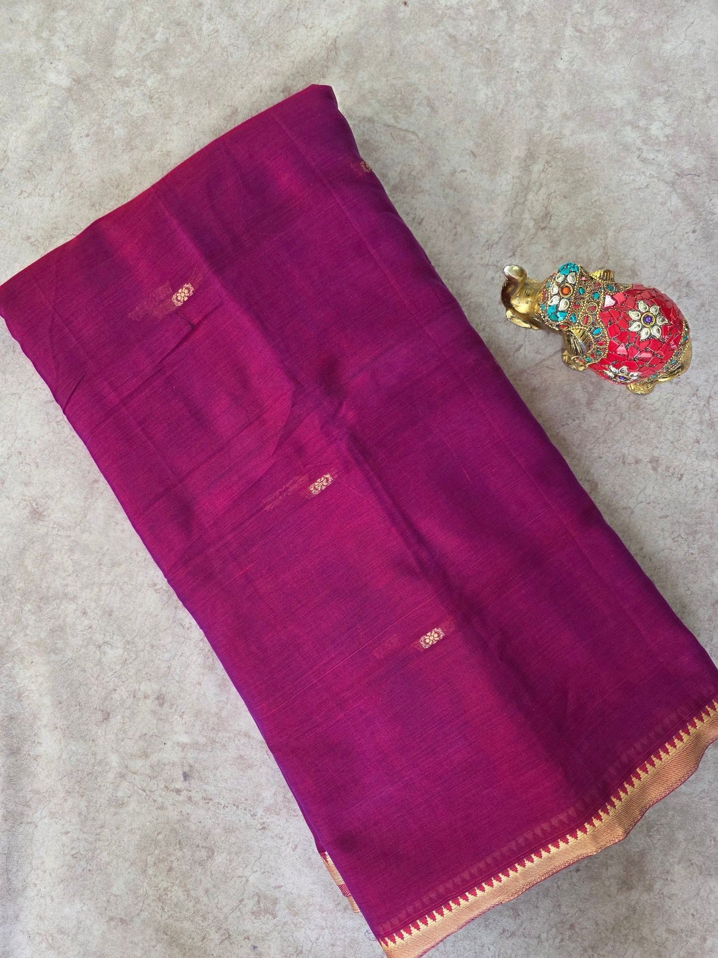 Mercerised work narayanapet running material (0.5 mtrs)- NA436