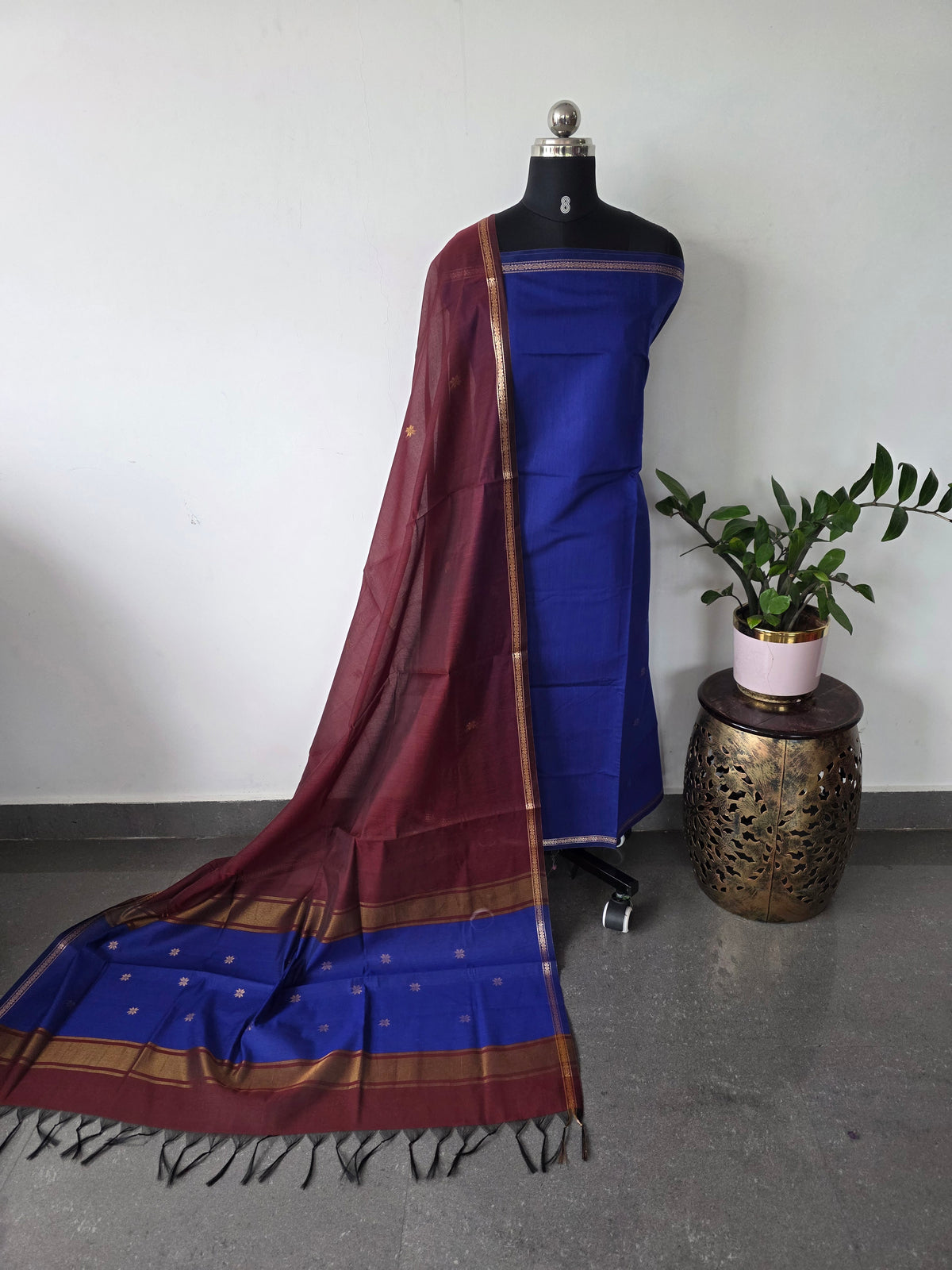 Semi Maheshwari silk set-SM406