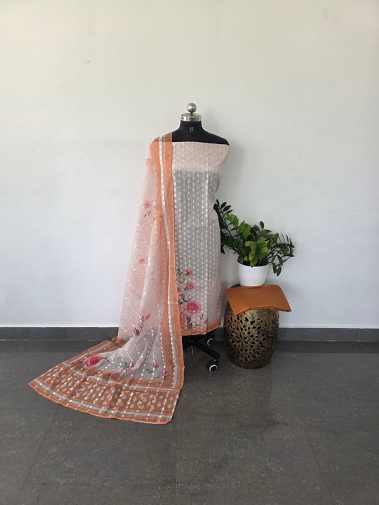 Soft fancy embroidery silk set - DS32