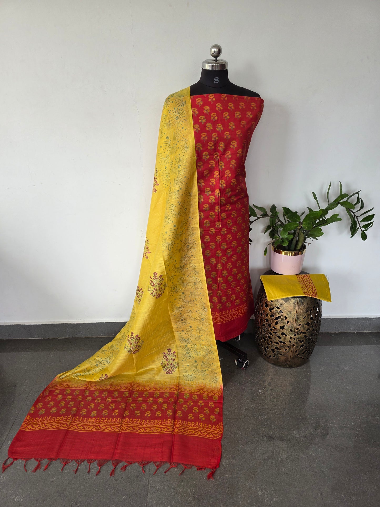 Bhagalpuri katan blockprinted salwar - BA491