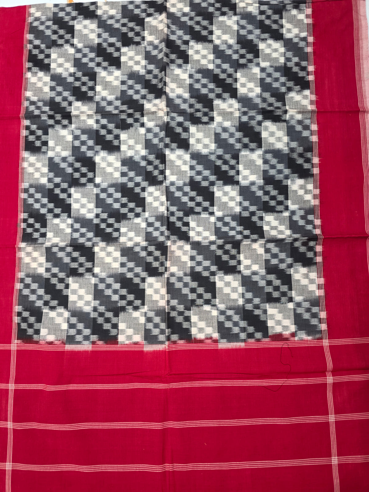 Handloom Double ikkat dupatta -WW755