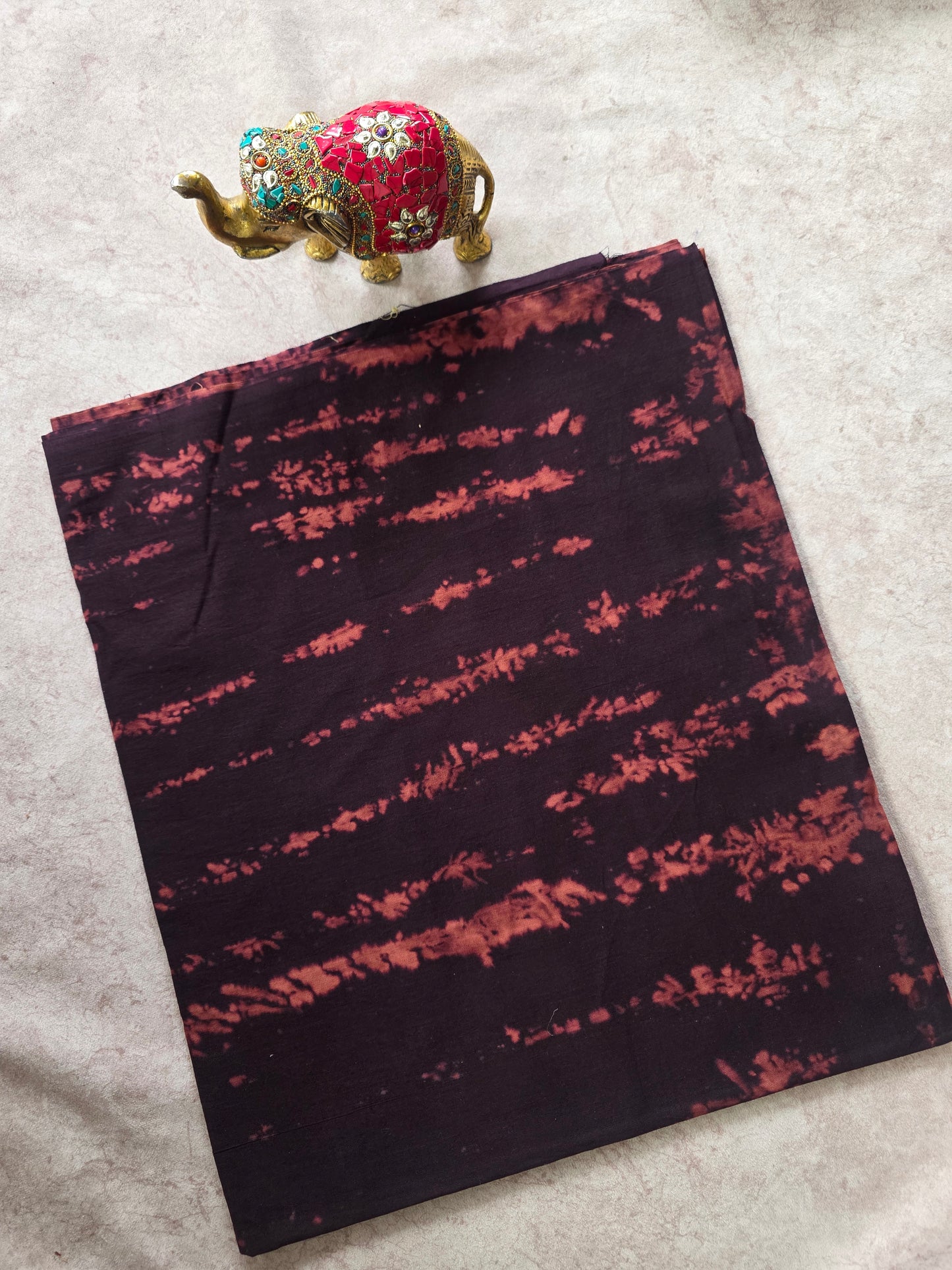 Tie & dye marbele print Batik Nighty fabric ( approxi 3 mtrs ) - NF17