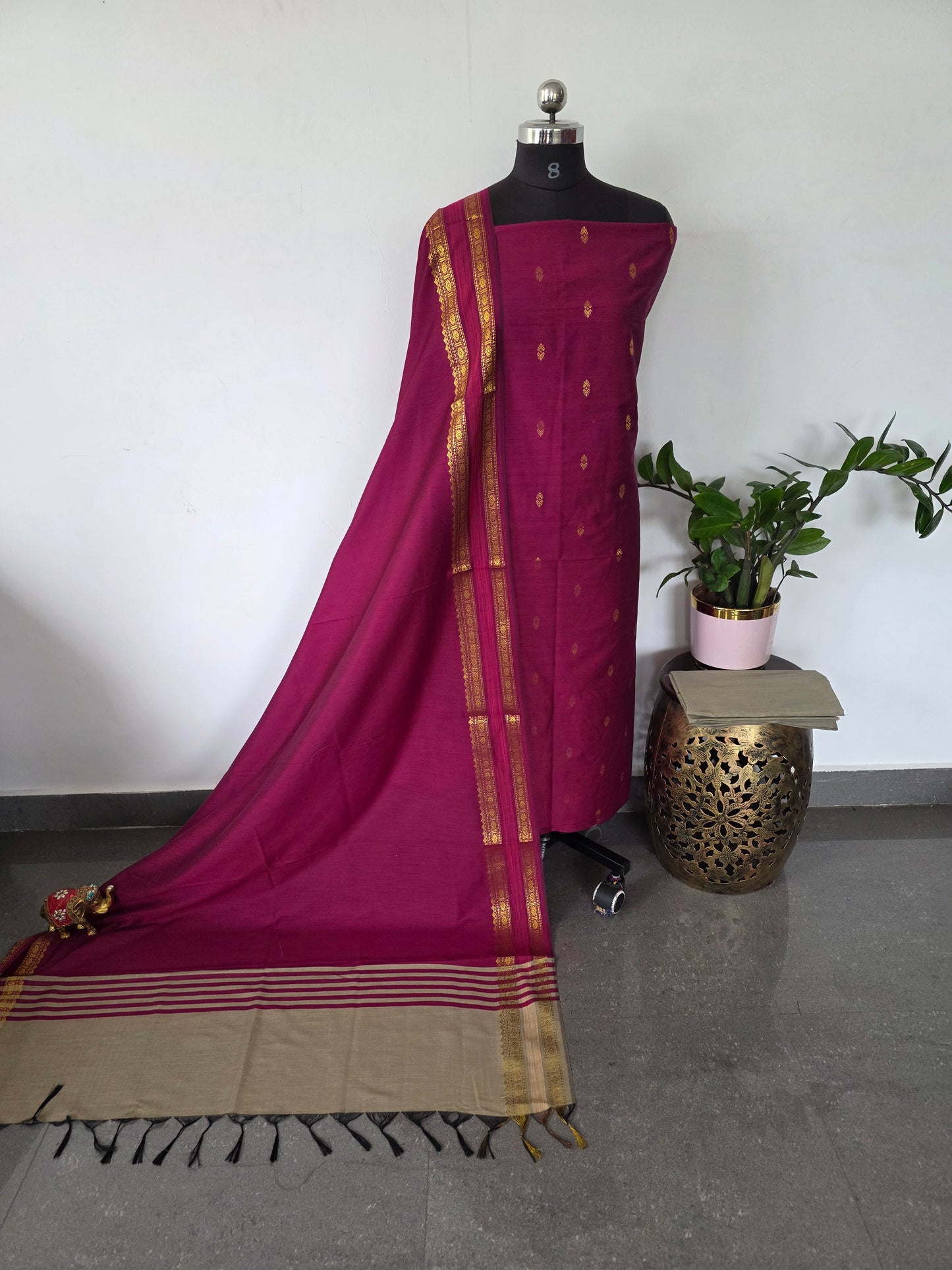 Softy silk jari butta set - RW28