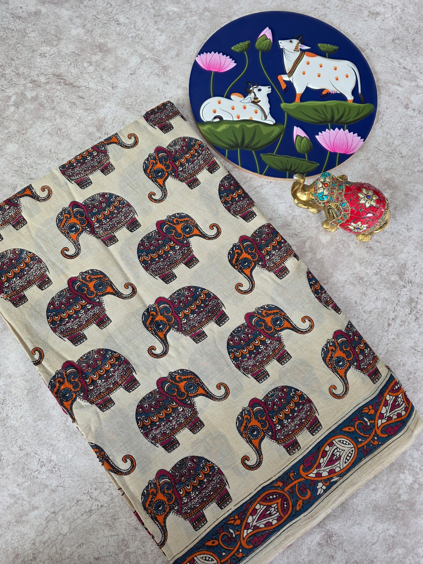 Pure kalamkari cotton saree  - KS5