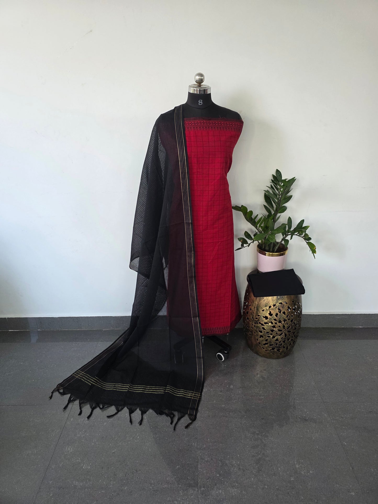 Pure handloom cotton set  - WH17