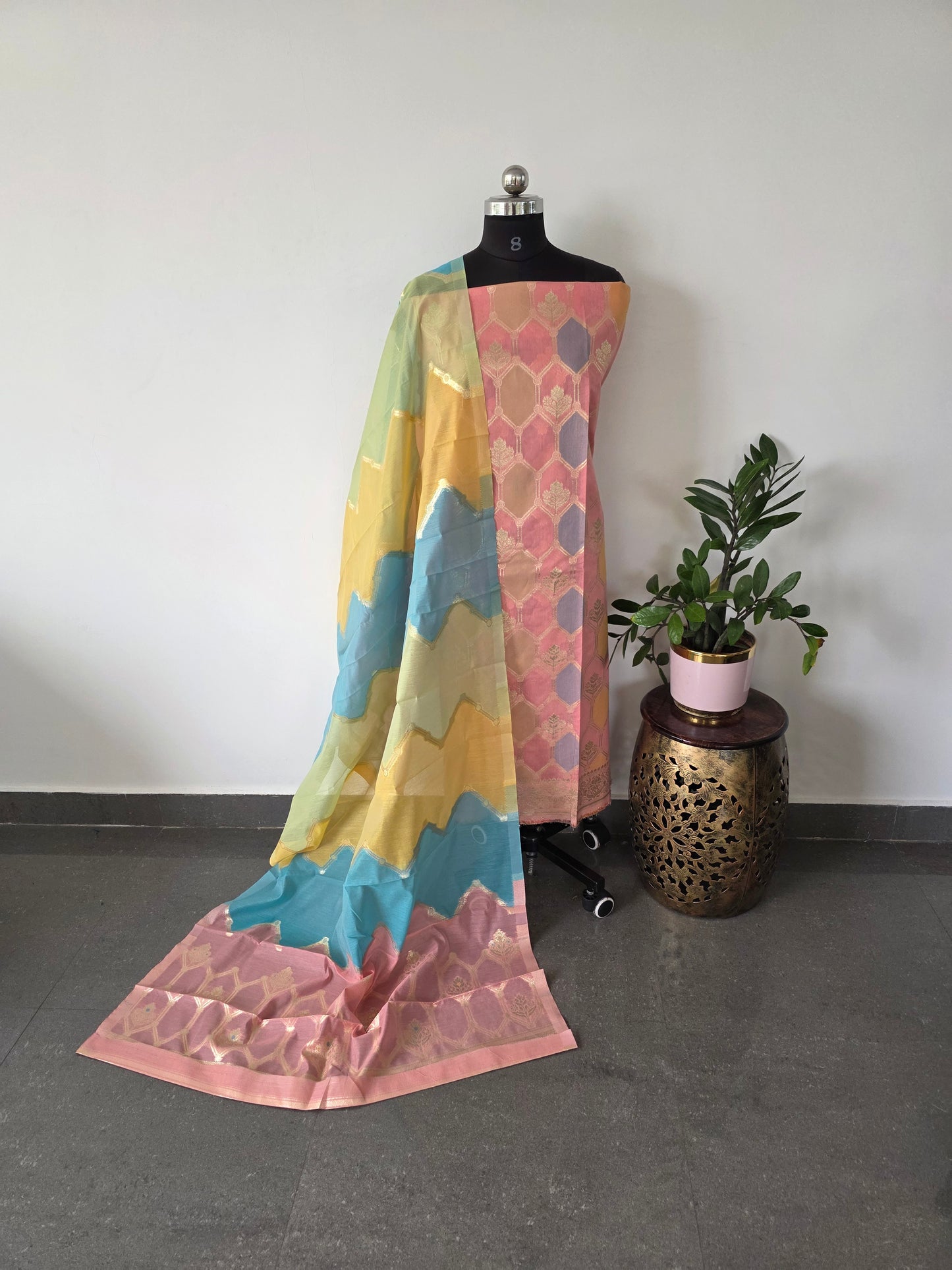 Fancy banarasi silk set - FB1