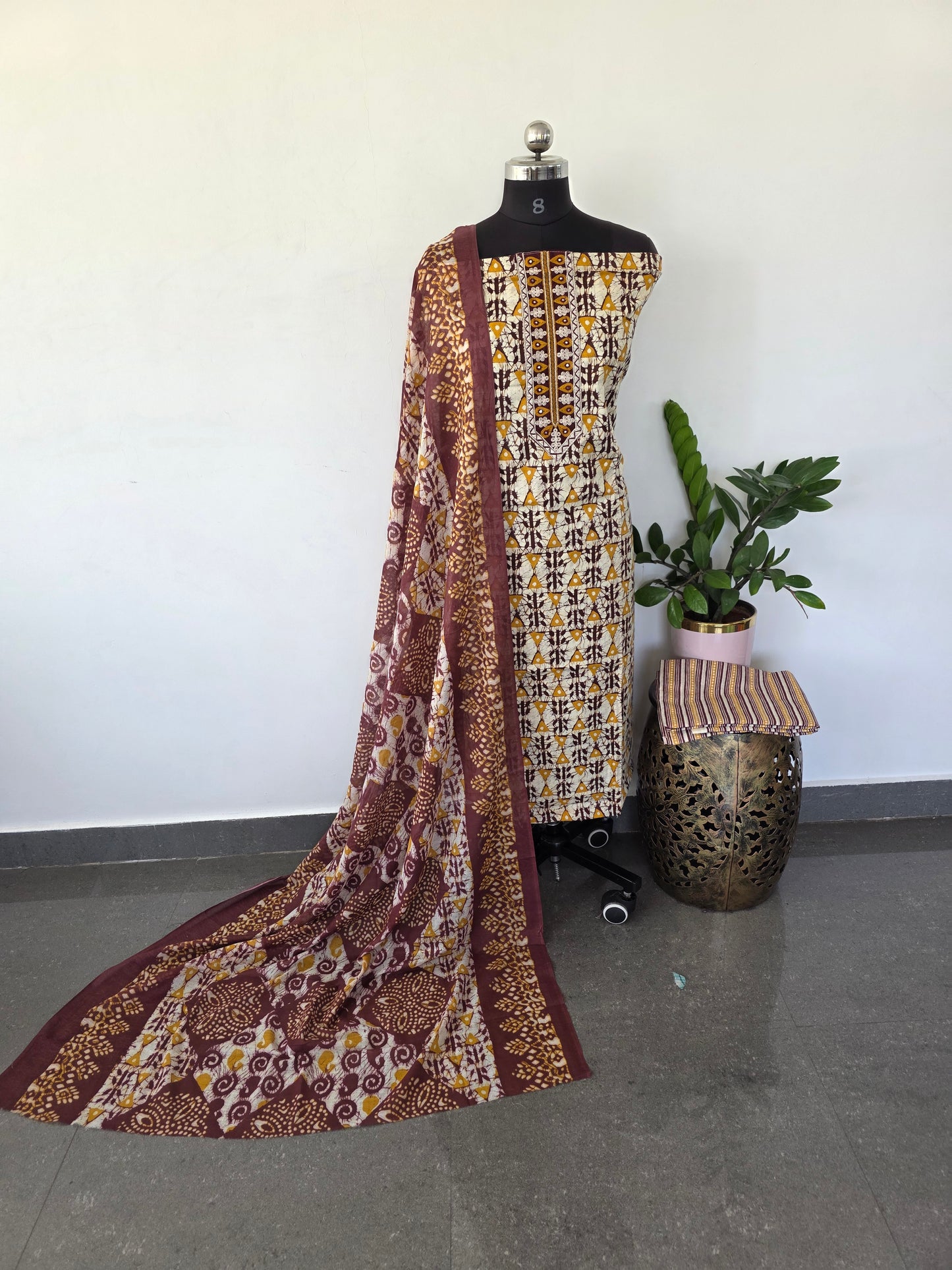 Regular/office wear pure cotton set - RWW6