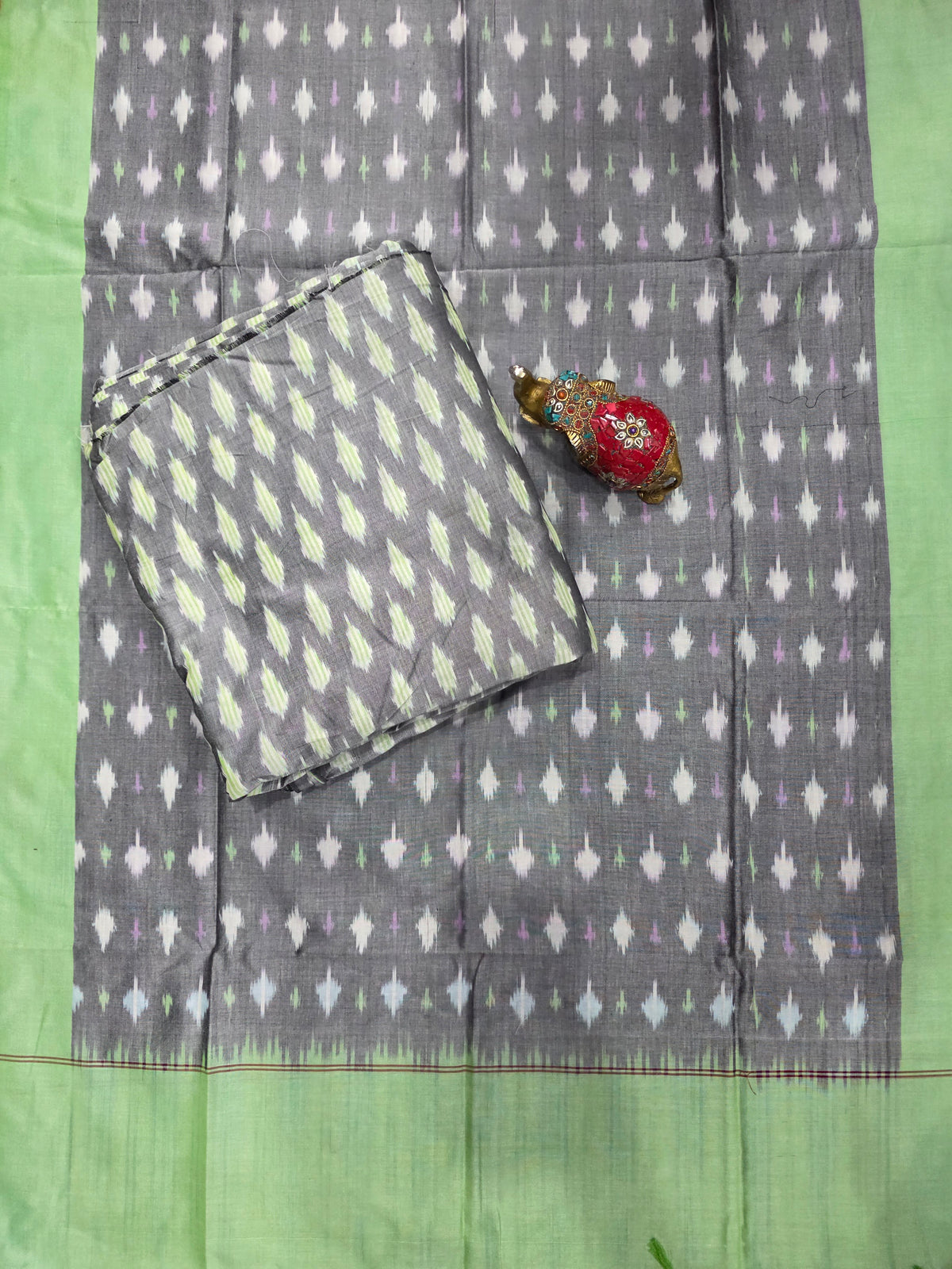 Handloom Mercerised ikkat cotton salwar set -WW619