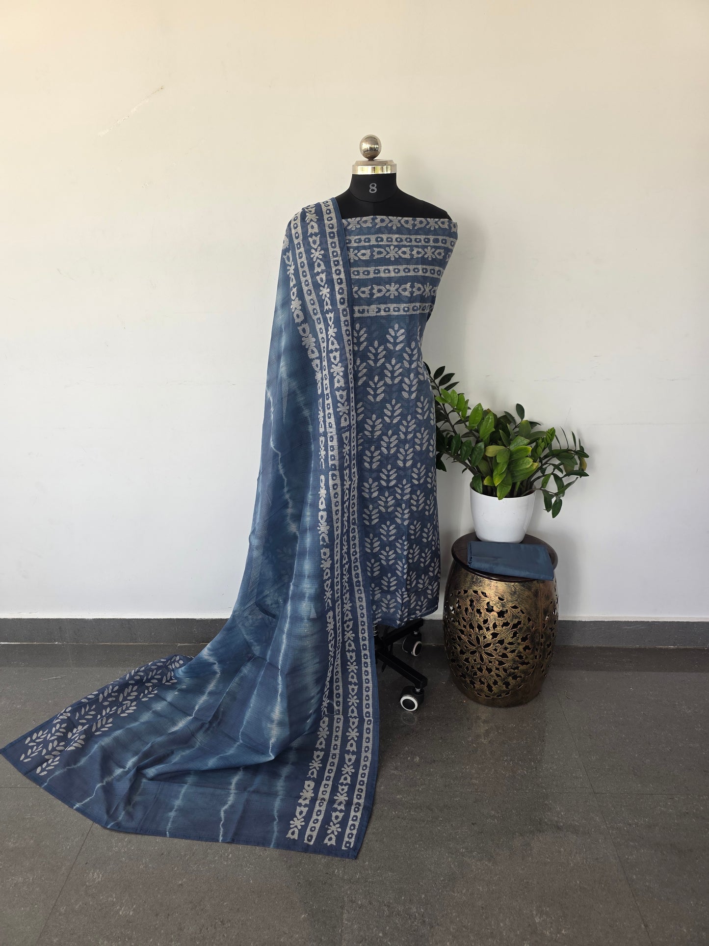 Premium kota set- bluish grey