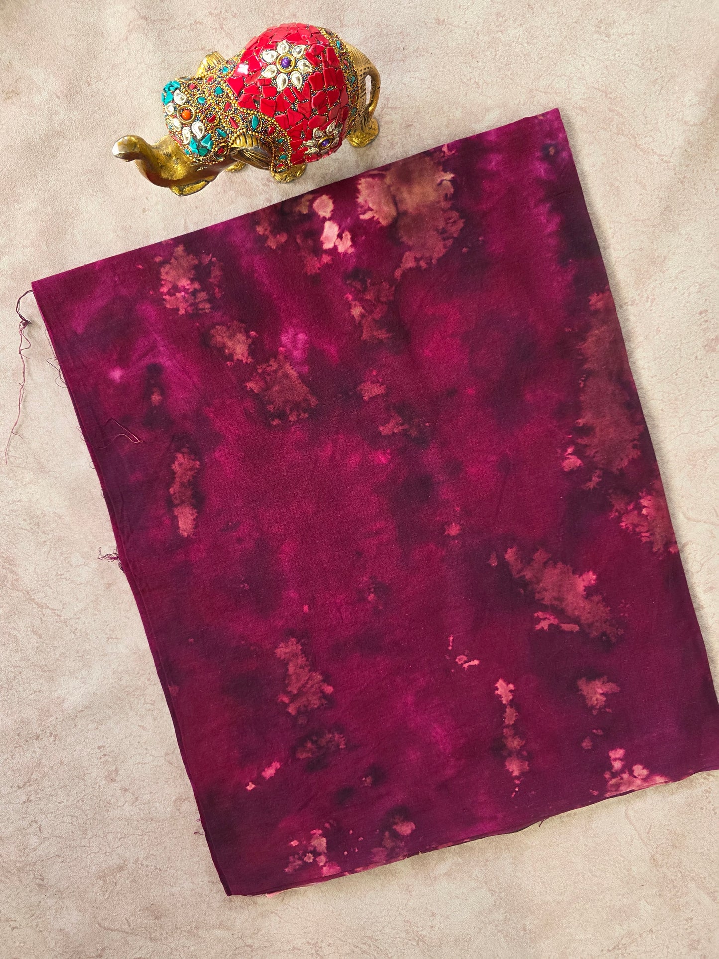 Tie & dye Batik Nighty/ Kaftan fabric ( approx 3 mtrs ) - NF87