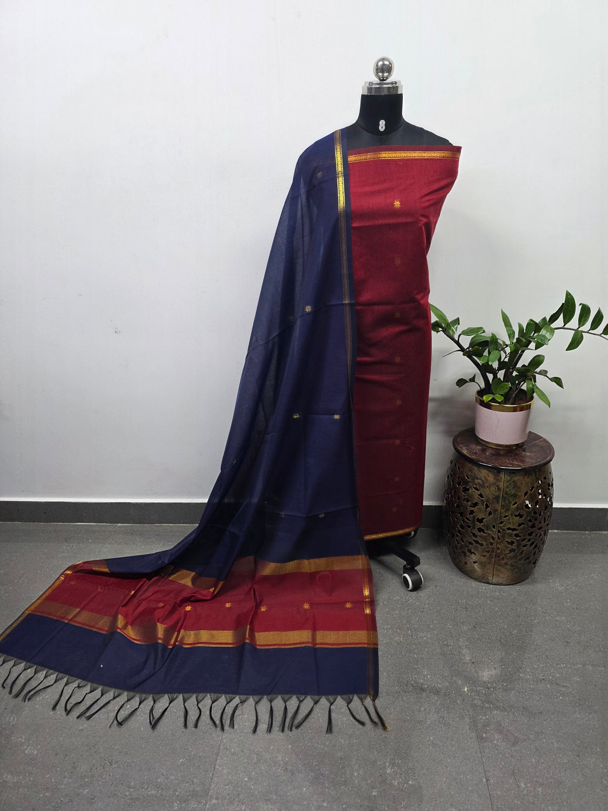 Semi Maheshwari silk set-SM370